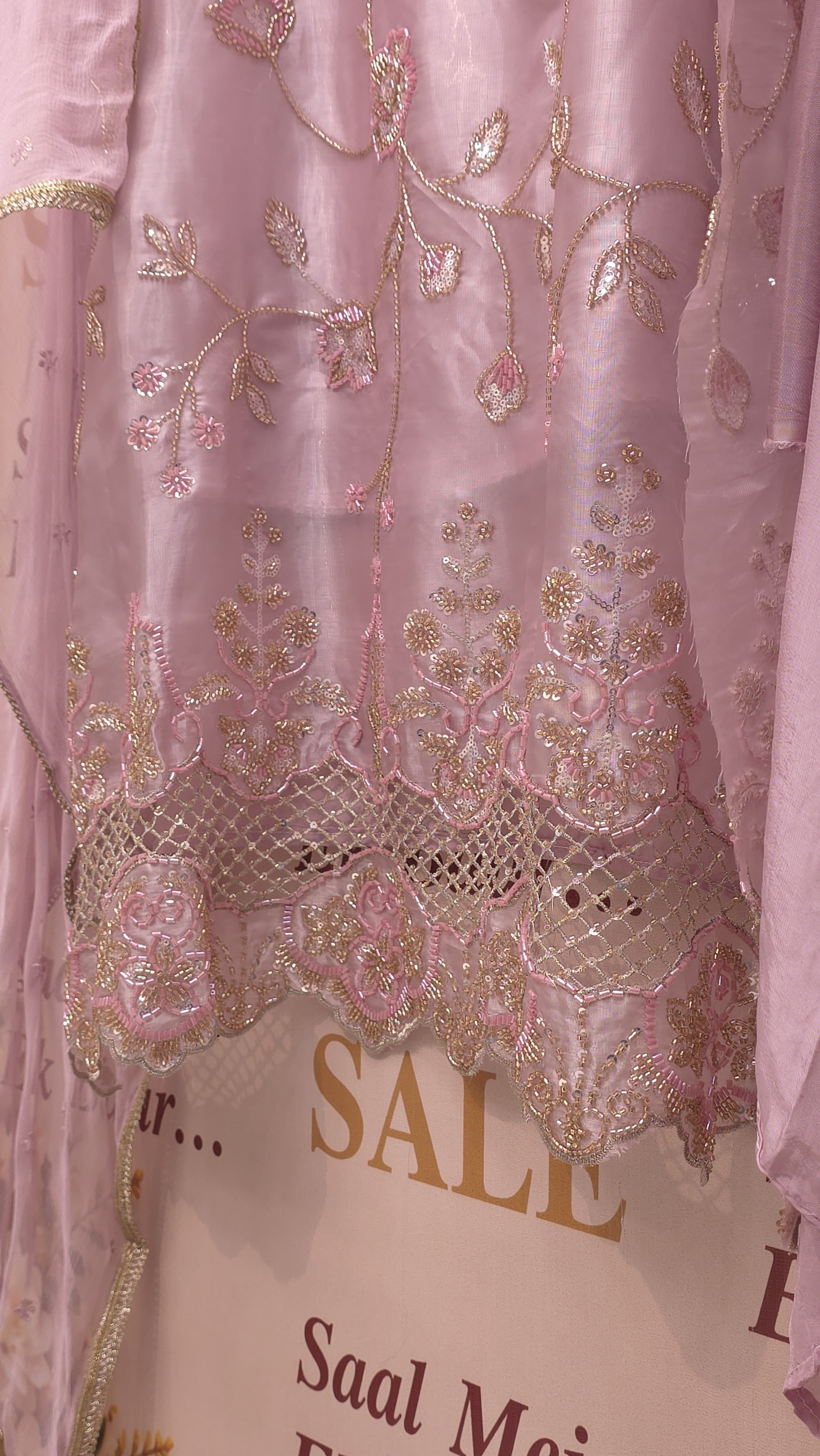 Indo Western Glass Tissue Suit