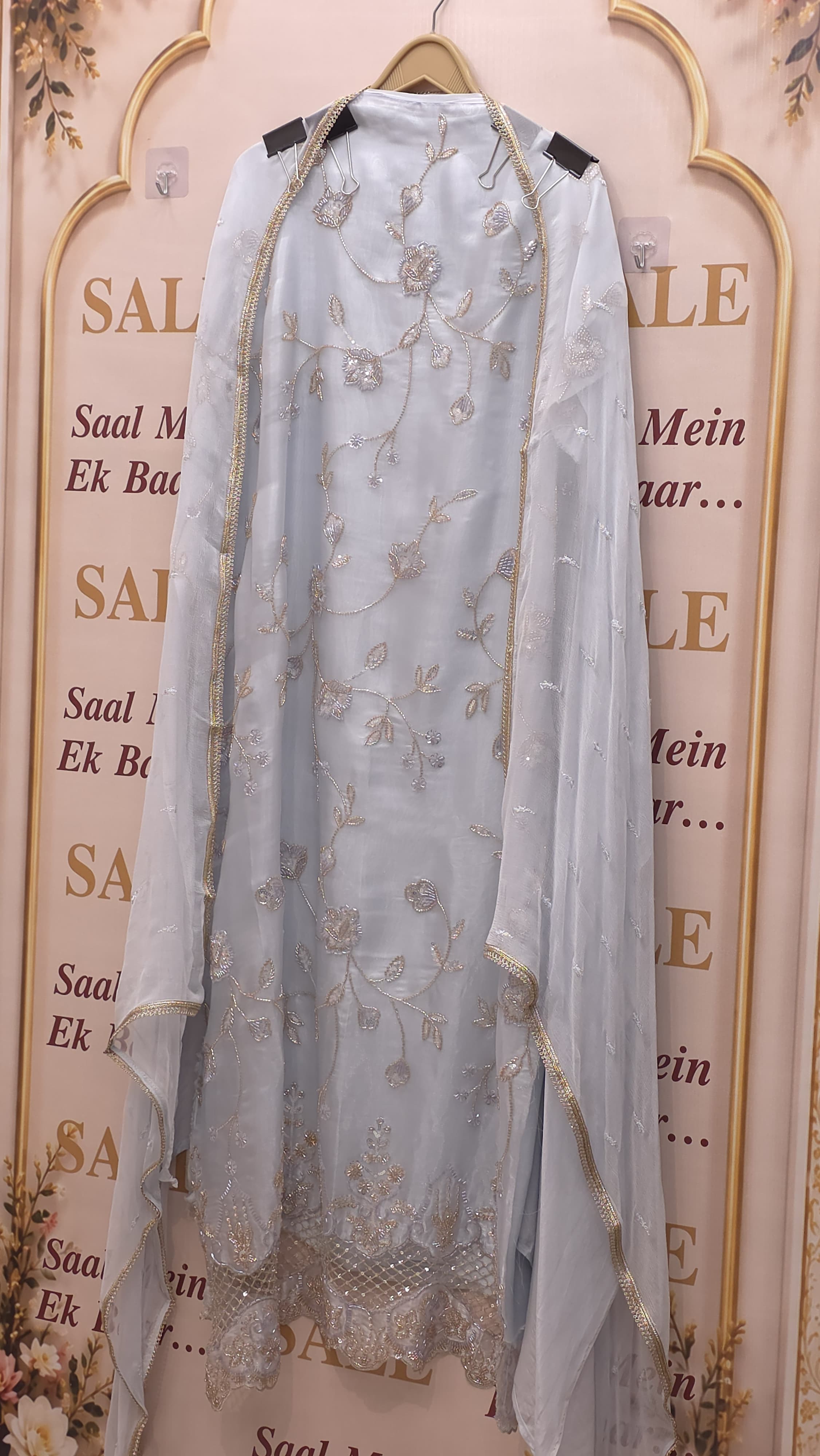 Indo Western Glass Tissue Suit