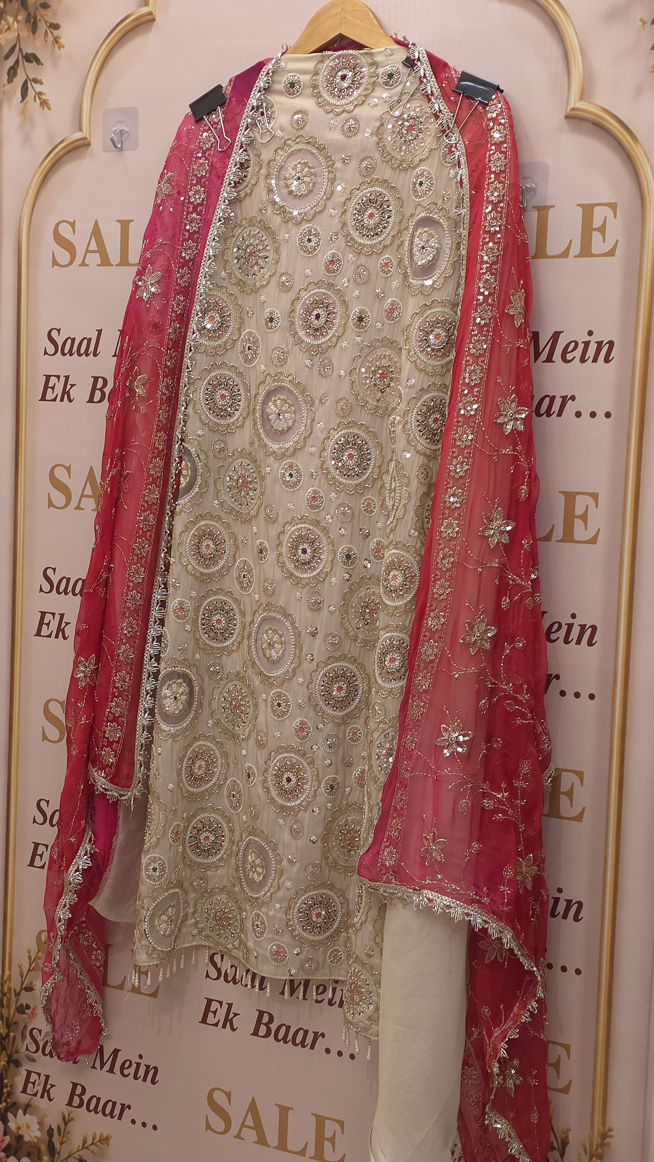 Royal Tissue Heavy Embroidery Suit
