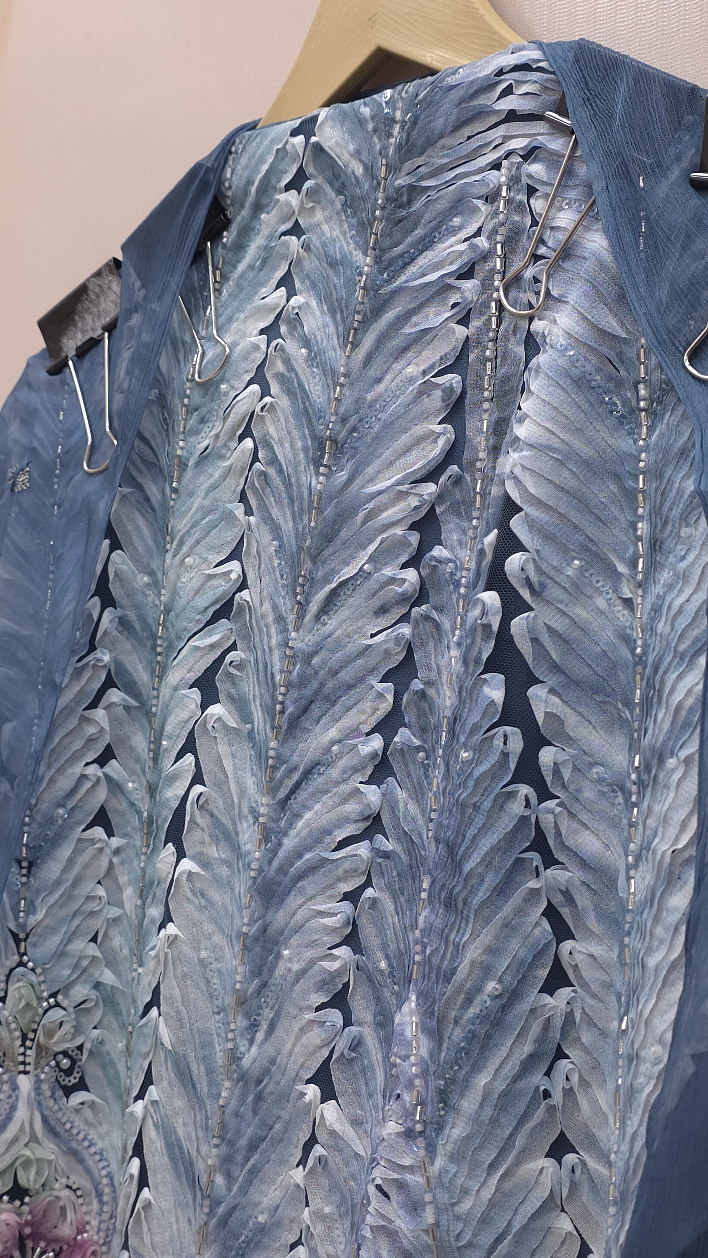 Indo-Western Suit - Feather Feel Embroidery