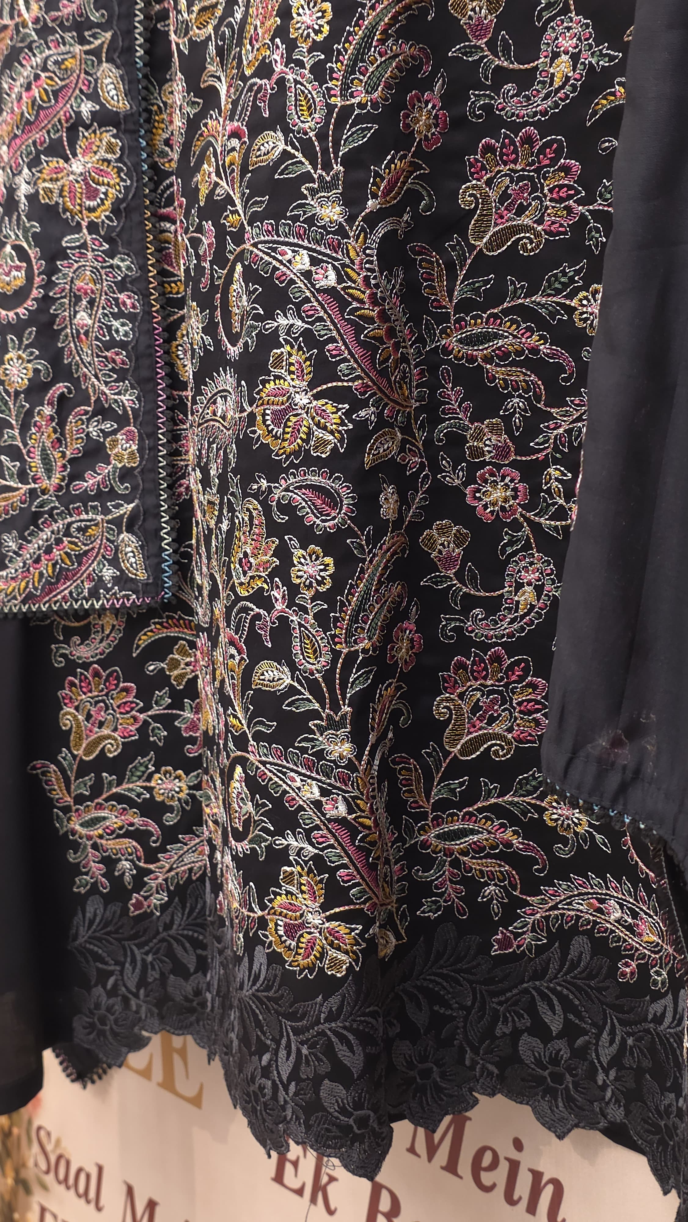 Classic Kashmiri Embroidered Modal Suit