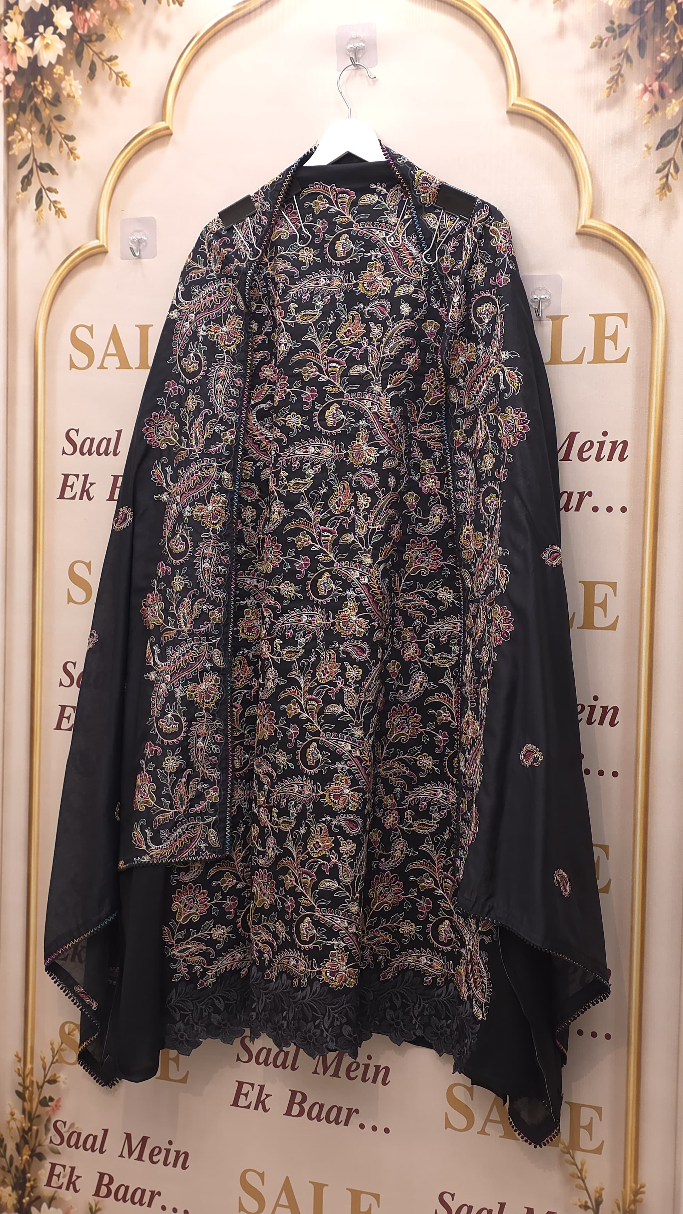 Classic Kashmiri Embroidered Modal Suit