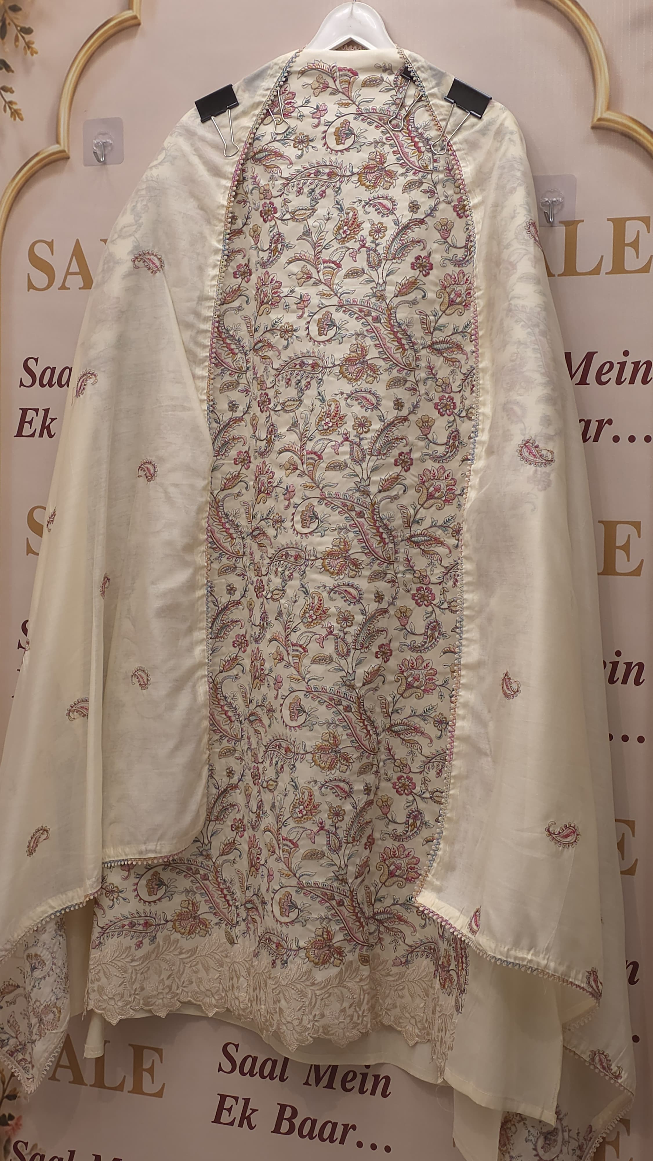 Classic Kashmiri Embroidered Modal Suit