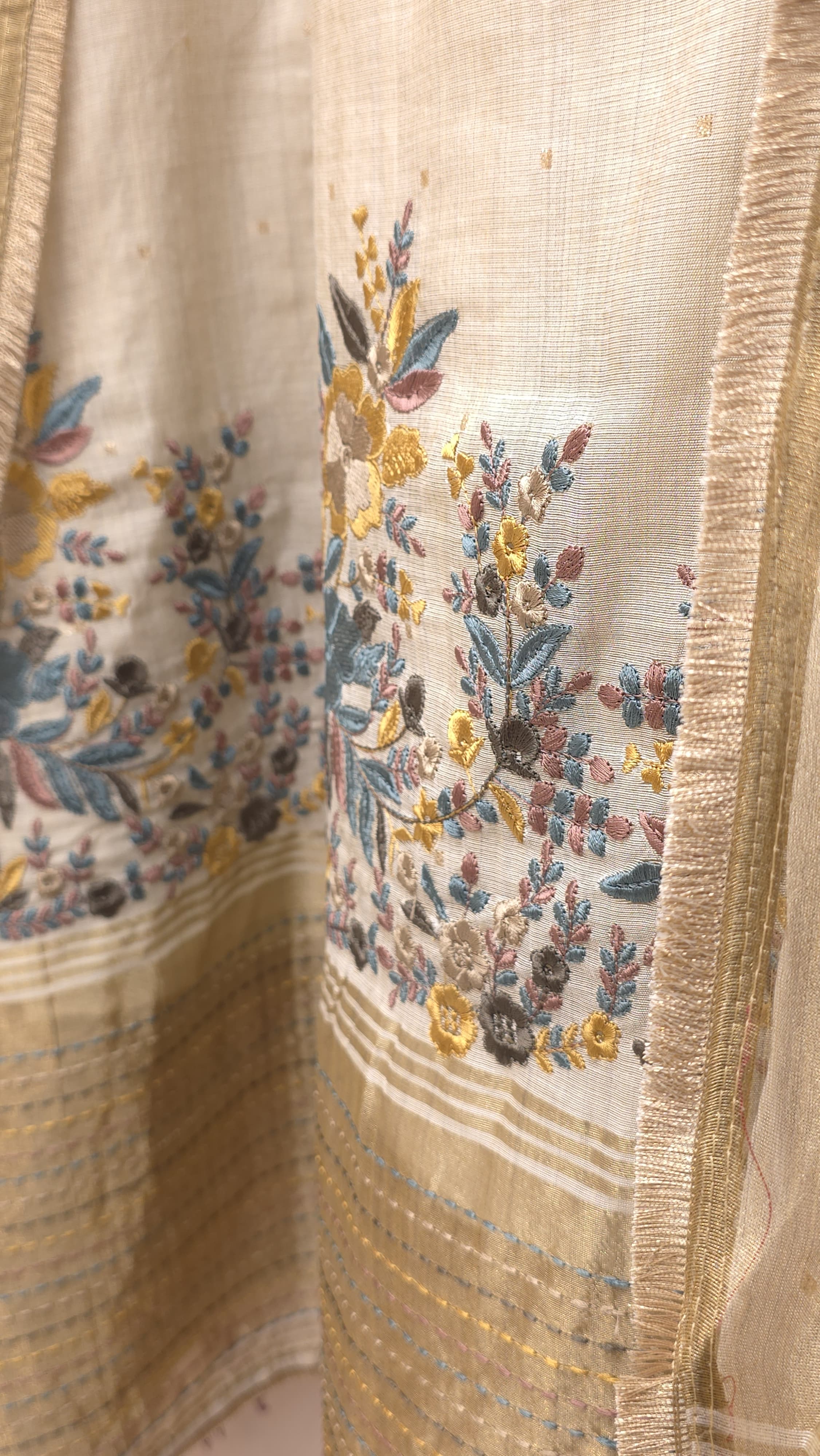 Exclusive Kantha Embroidered Jamdani Suit