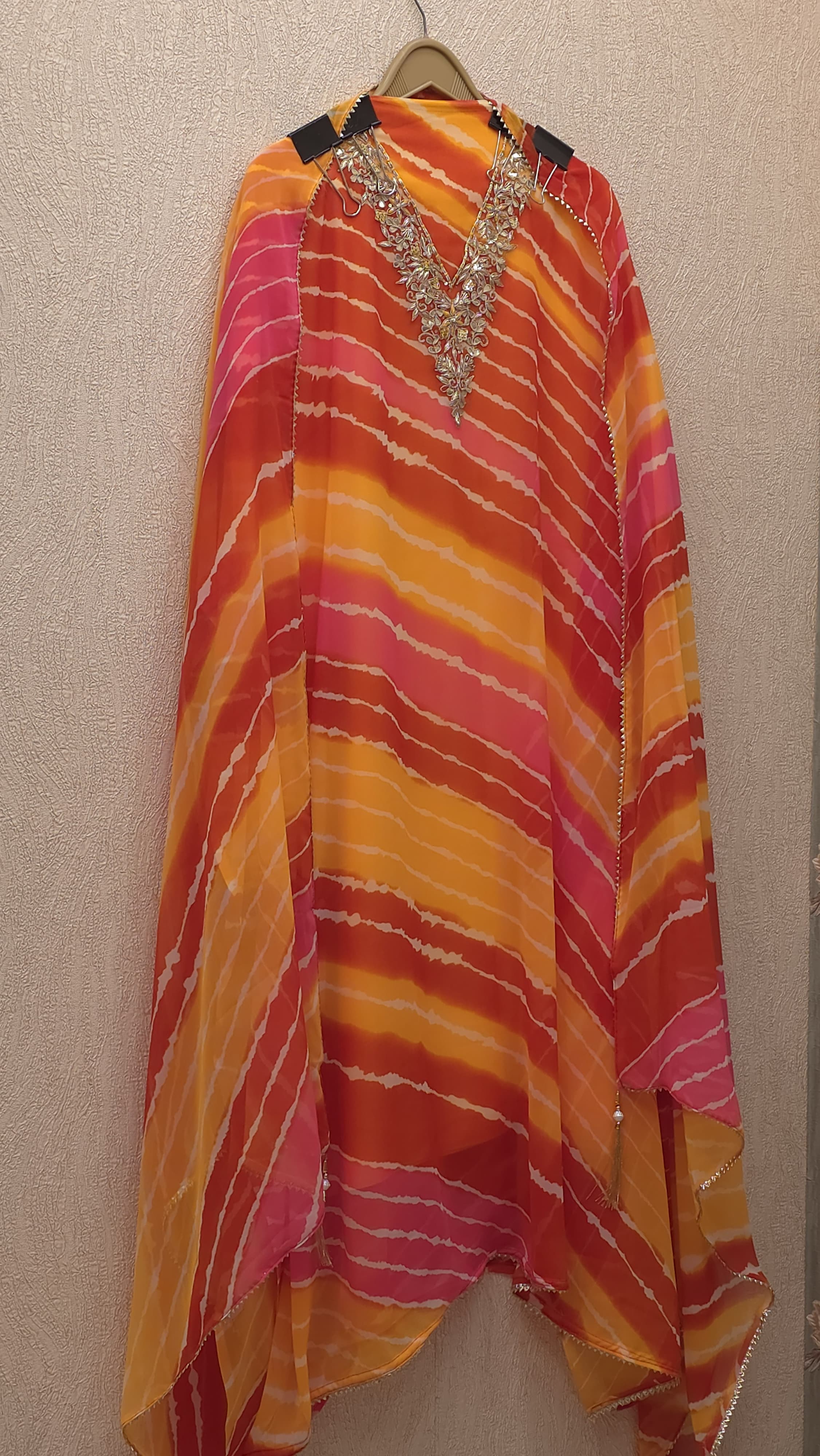 Georgette Leheriya V-Neck Handwork Suit
