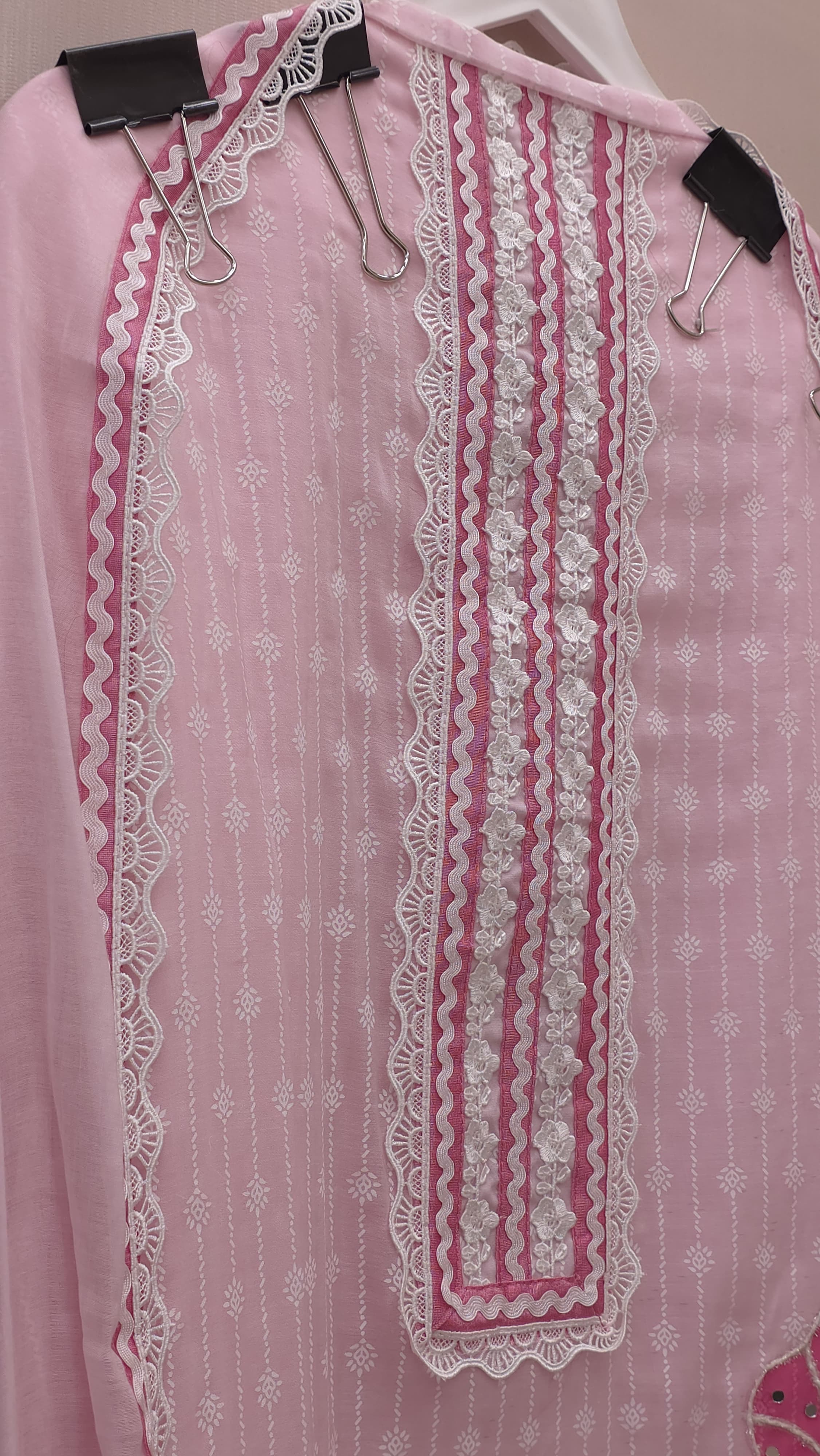 Designer Brush Paint Pure Mul Chanderi Suit