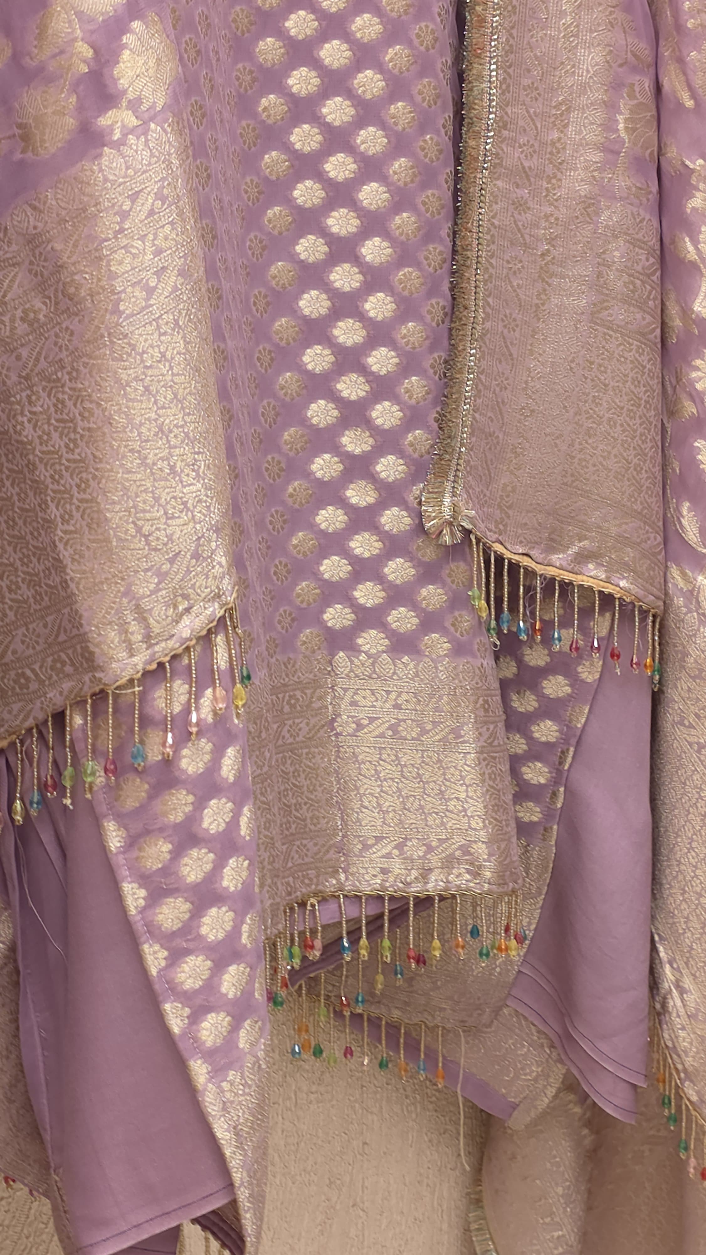 Banarasi Khaddi Georgette Suit 2.O - Jewel Embroidery
