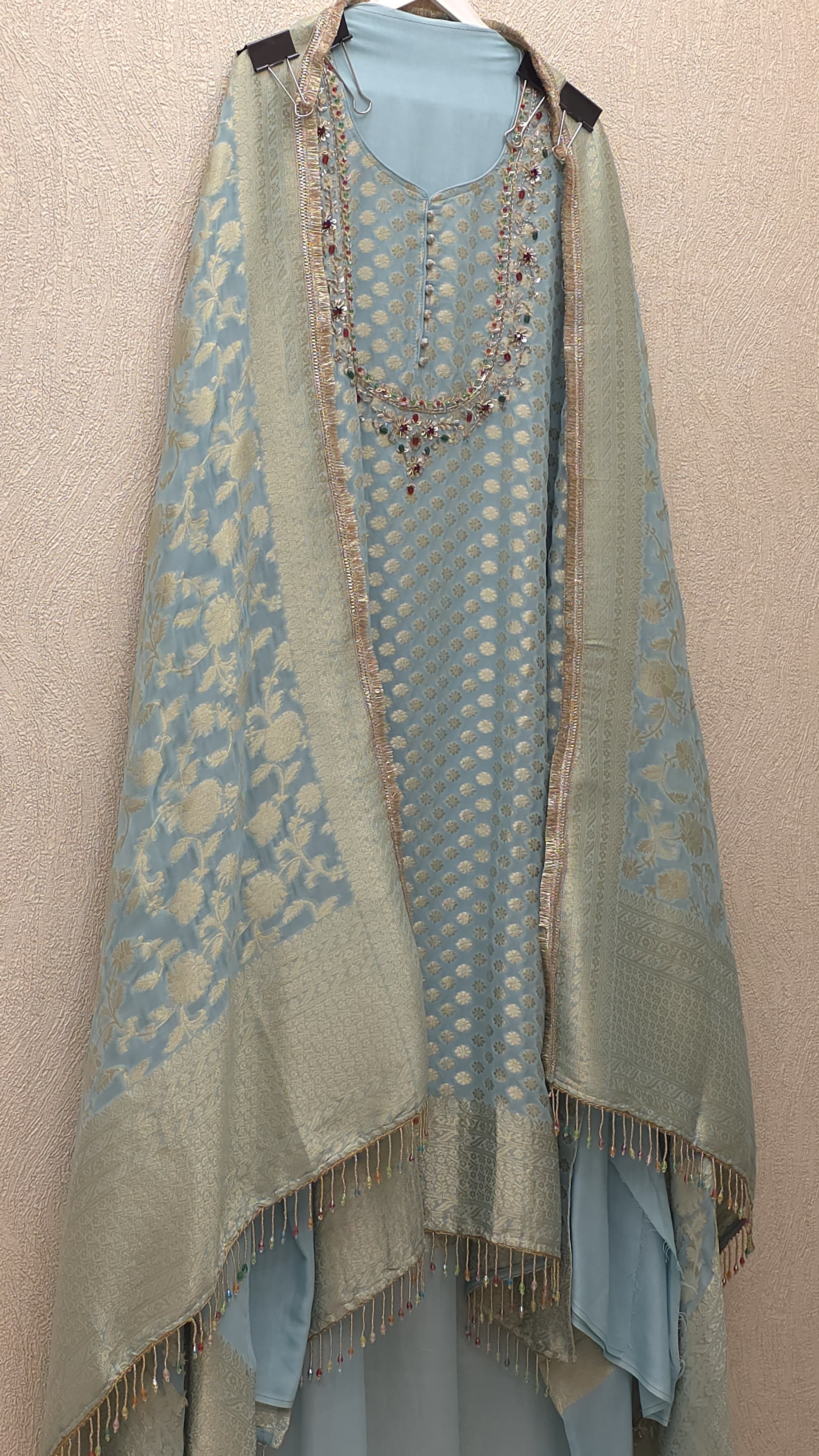 Banarasi Khaddi Georgette Suit 2.O - Jewel Embroidery