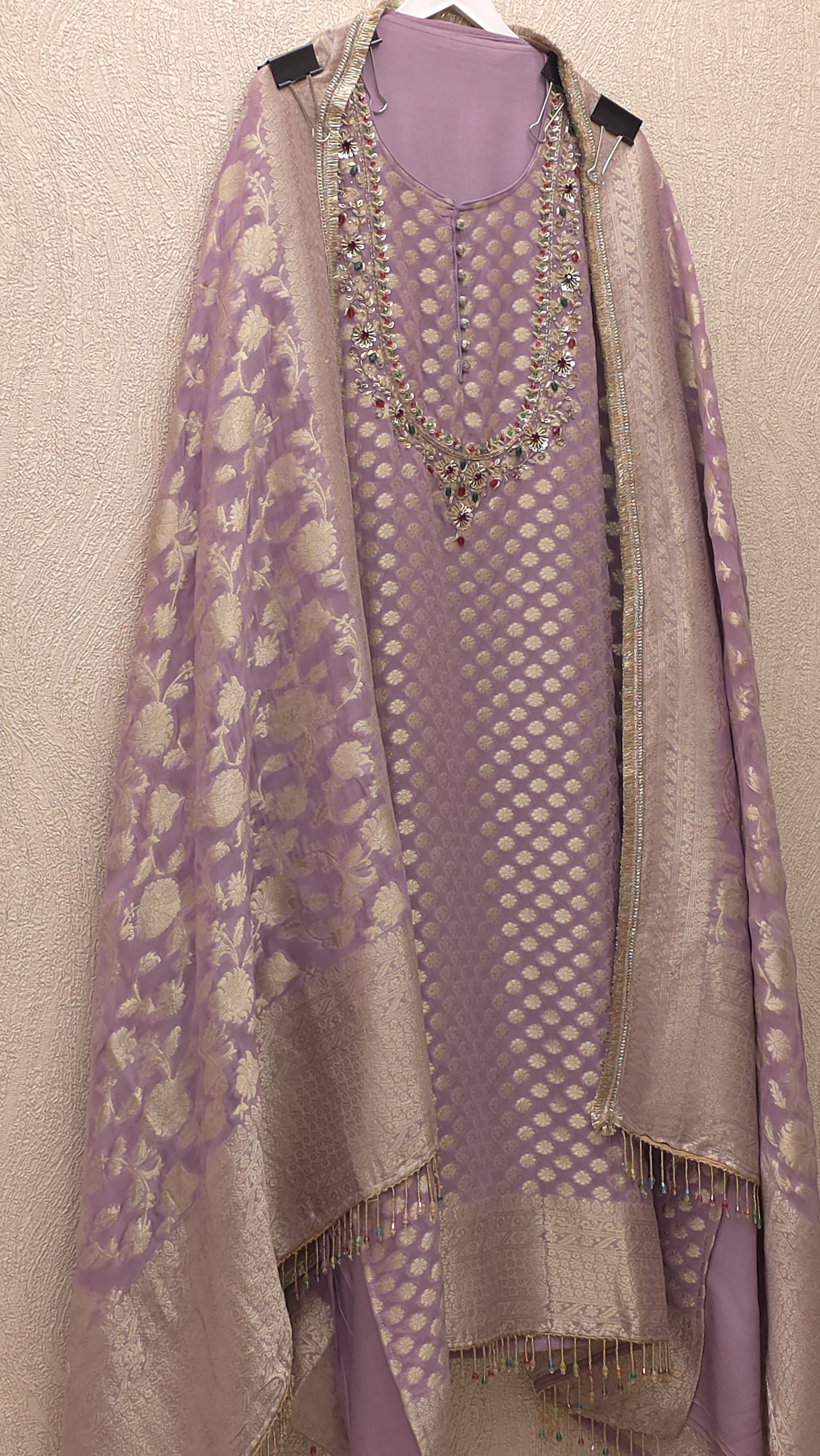 Banarasi Khaddi Georgette Suit 2.O - Jewel Embroidery