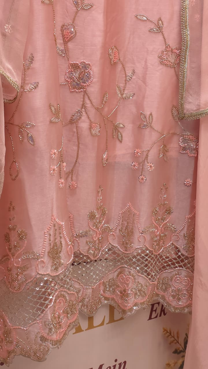 Indo Western Glass Tissue Suit