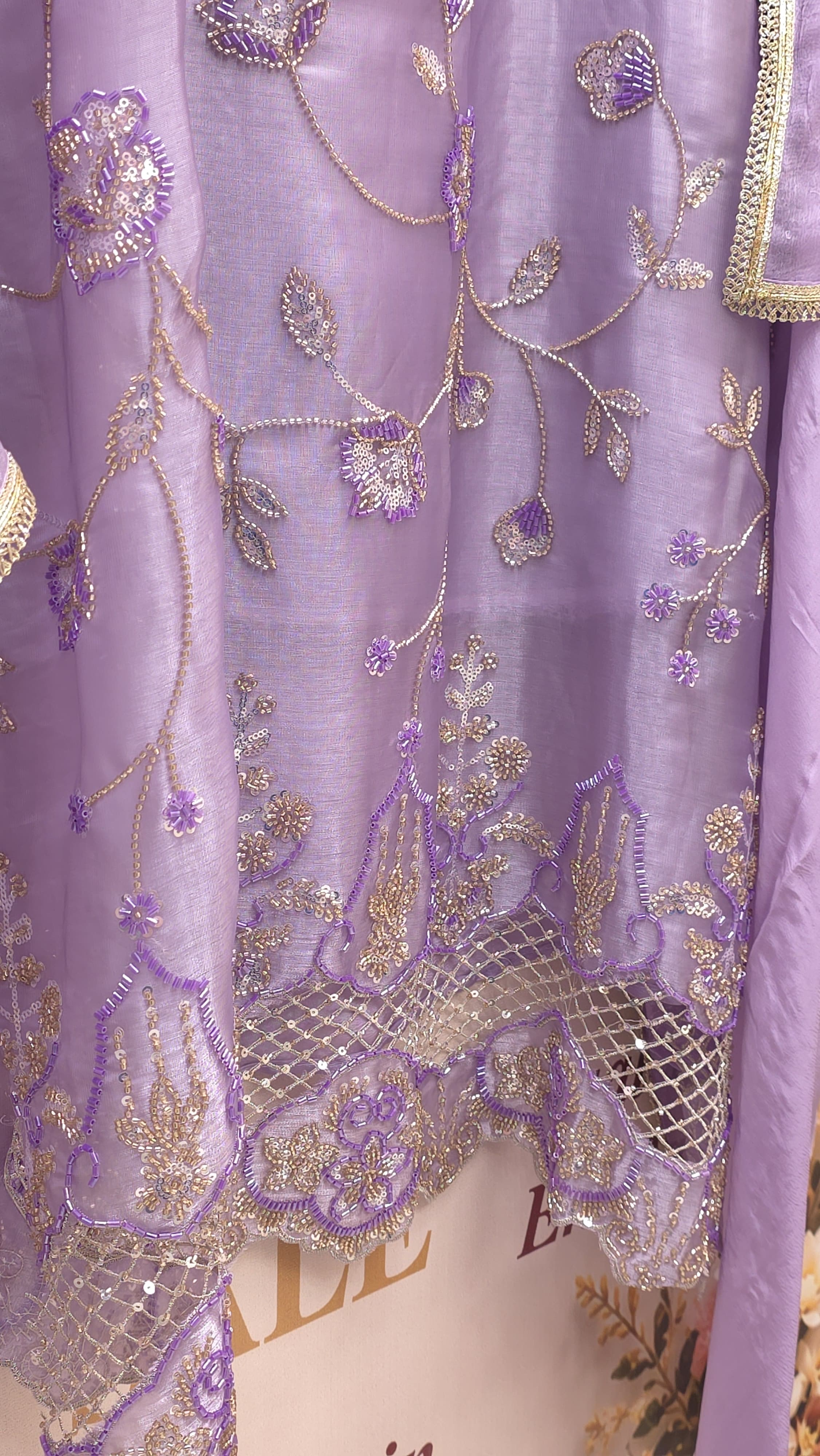 Indo Western Glass Tissue Suit