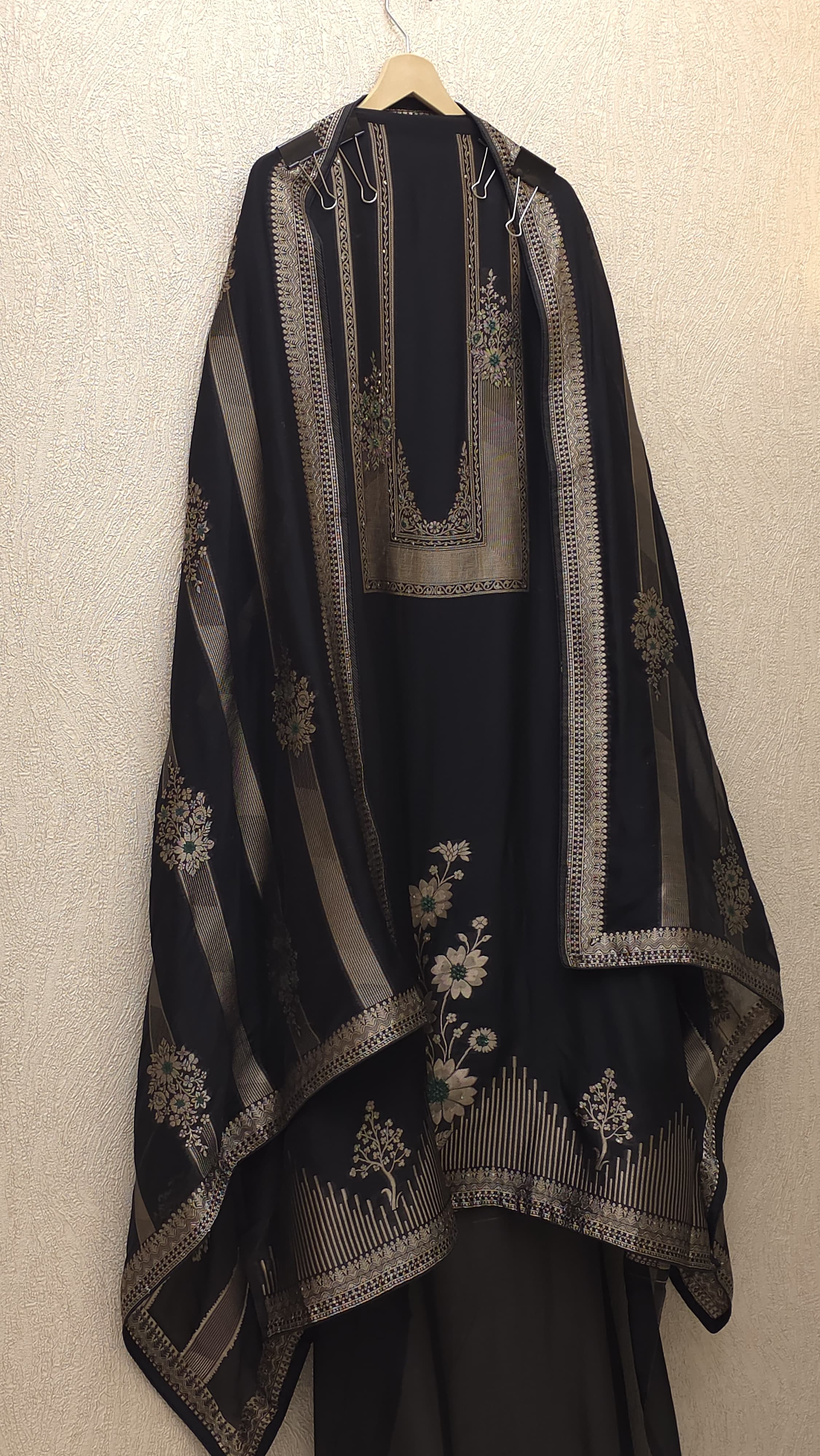 Black Kanjivaram Silk Suit