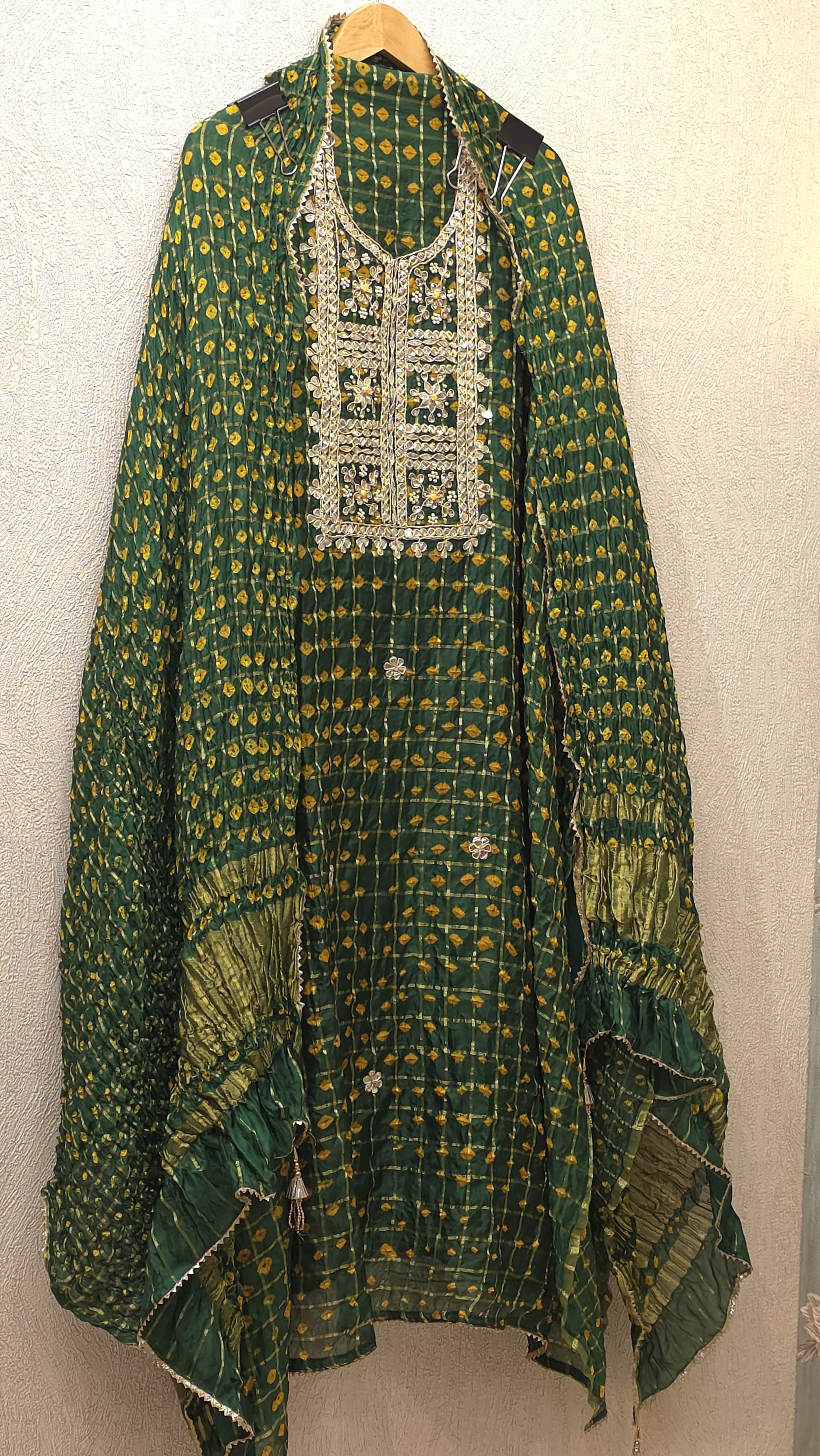Authentic Hand Bandhej Ghatchola Suit