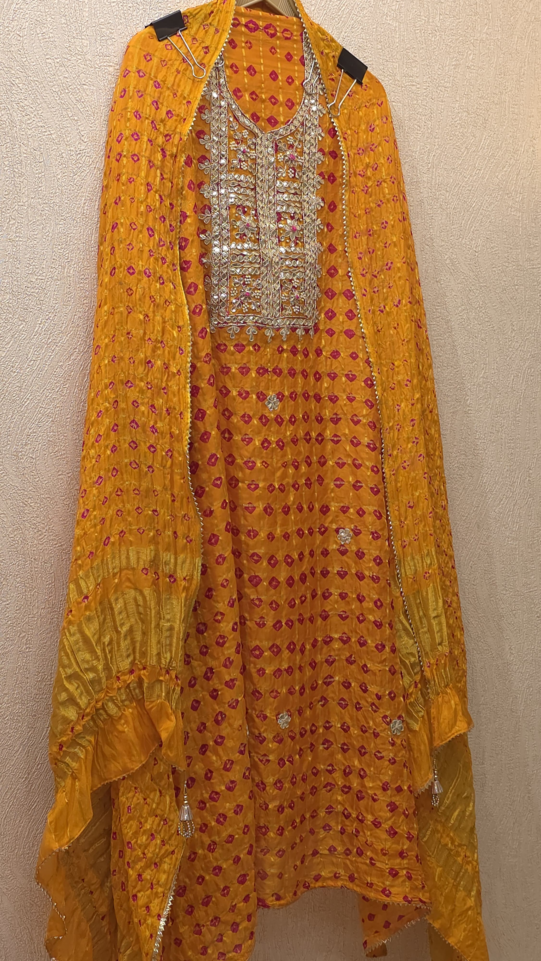Authentic Hand Bandhej Ghatchola Suit
