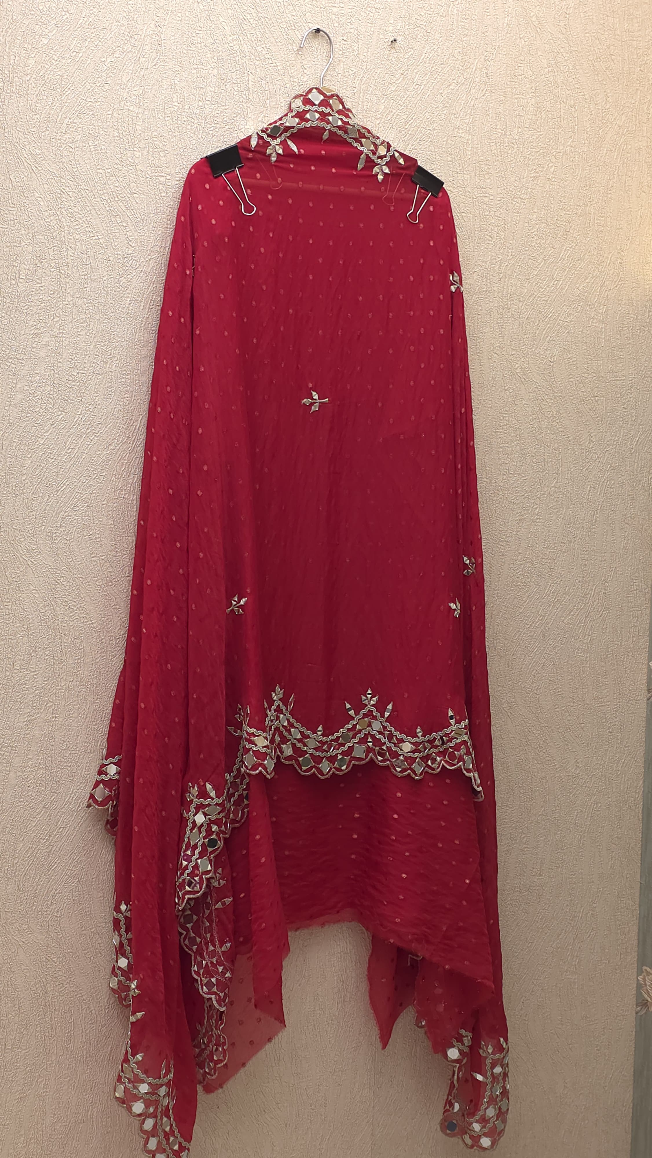 Banarasi Chinnon Butti Mirror Work Suit
