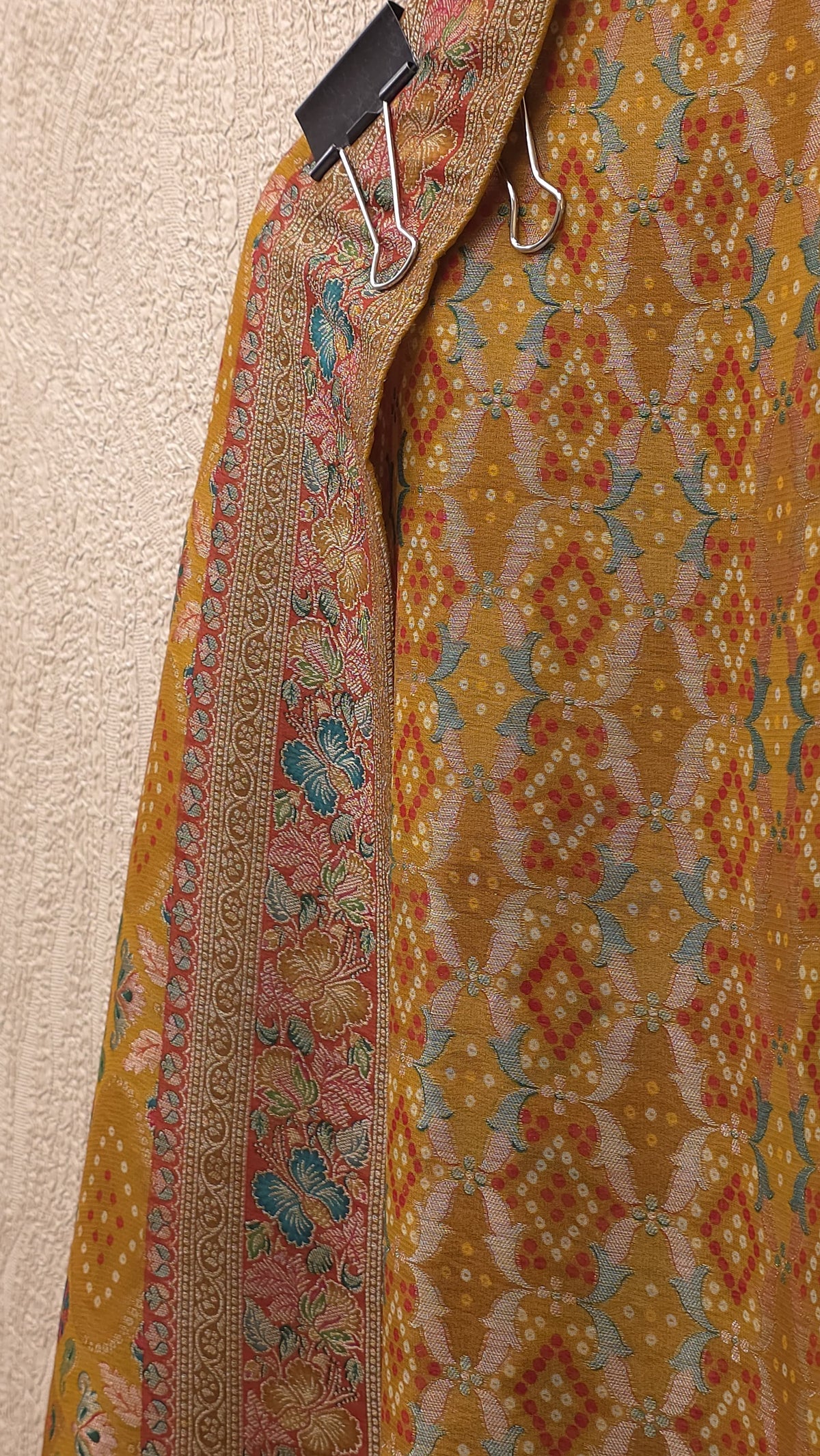 Georgette Jacquard Weave suits with Position Printing