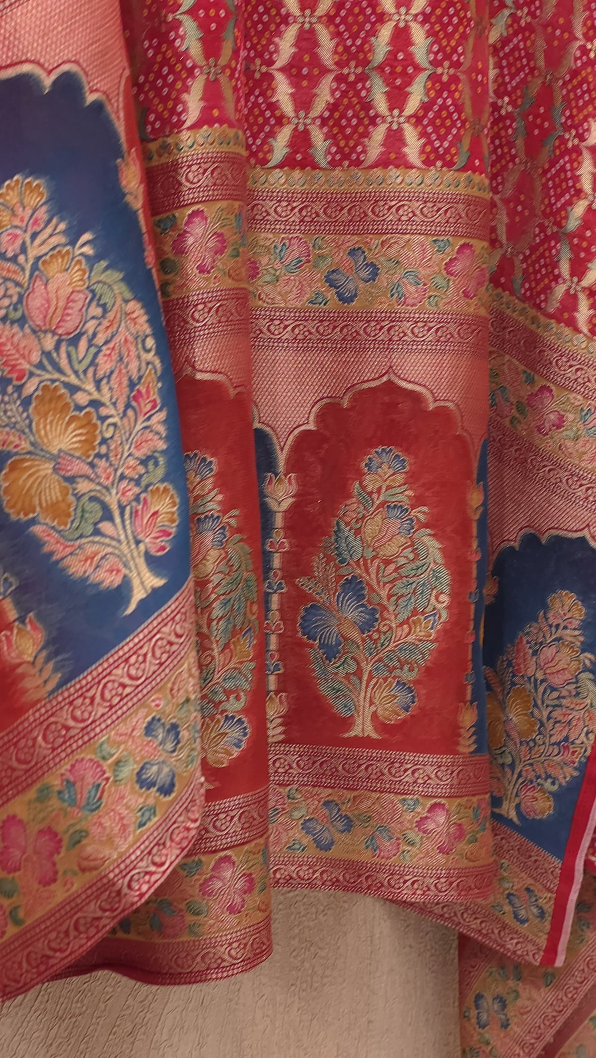 Georgette Jacquard Weave suits with Position Printing