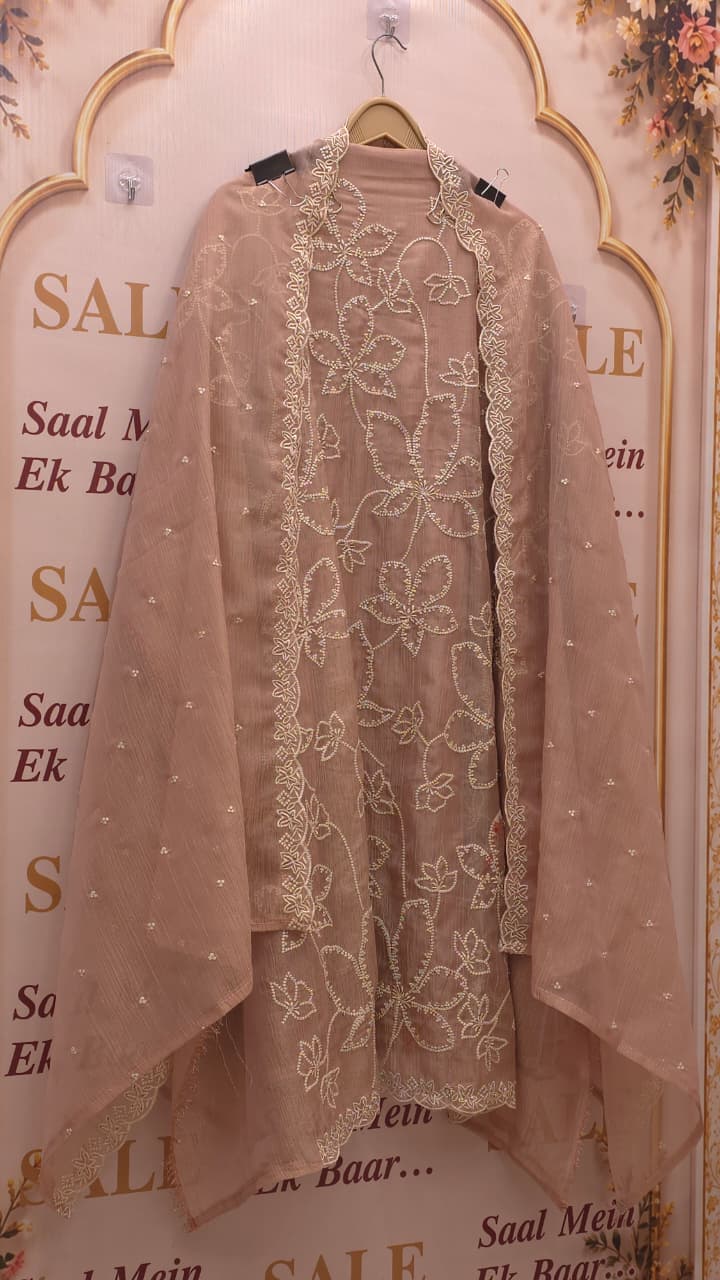 Viral Luxury Crushed Tissue Designer Suit