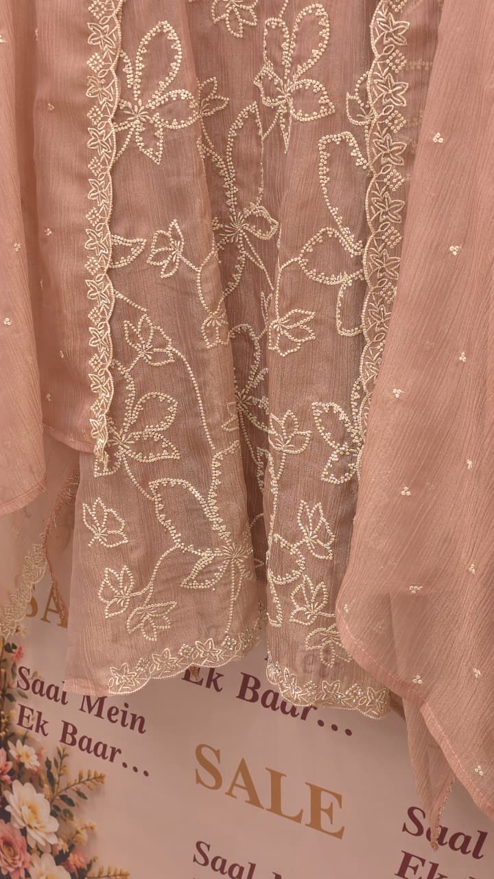 Viral Luxury Crushed Tissue Designer Suit