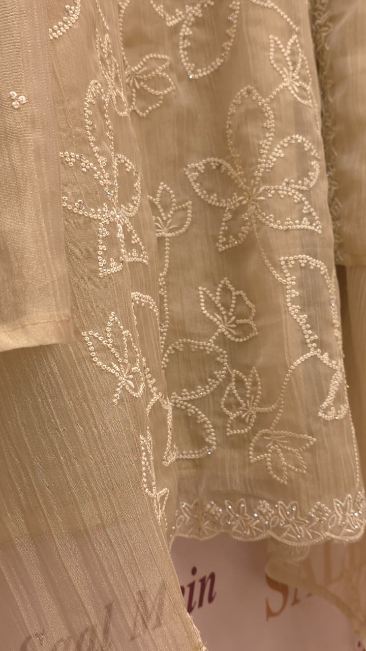 Viral Luxury Crushed Tissue Designer Suit