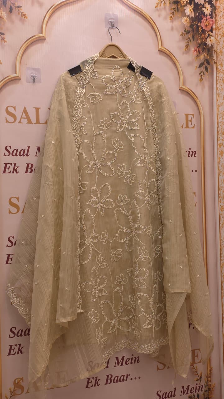 Viral Luxury Crushed Tissue Designer Suit