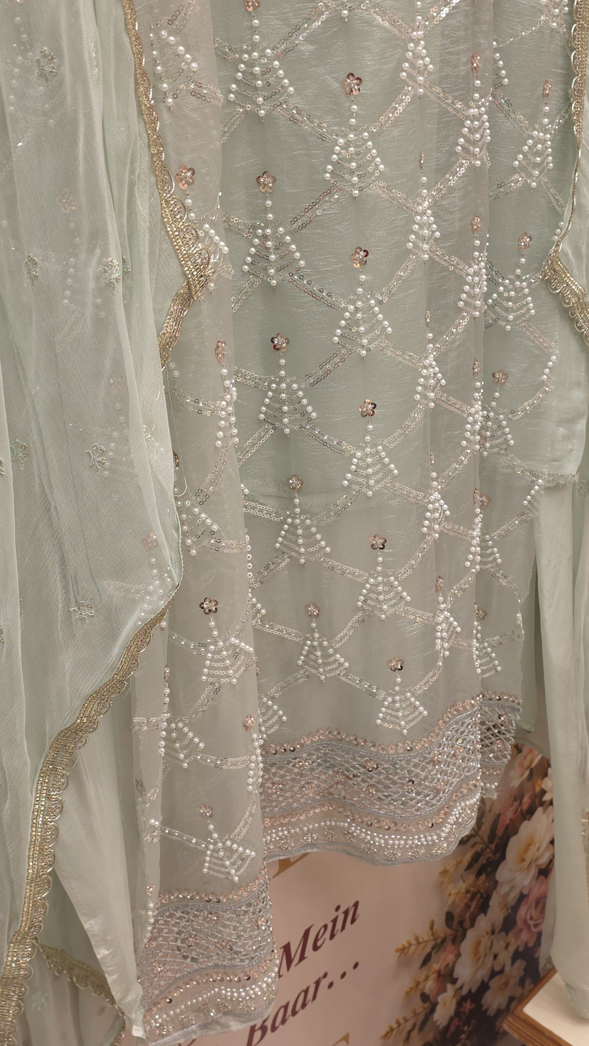 Indo-Western Glass Tissue Suits