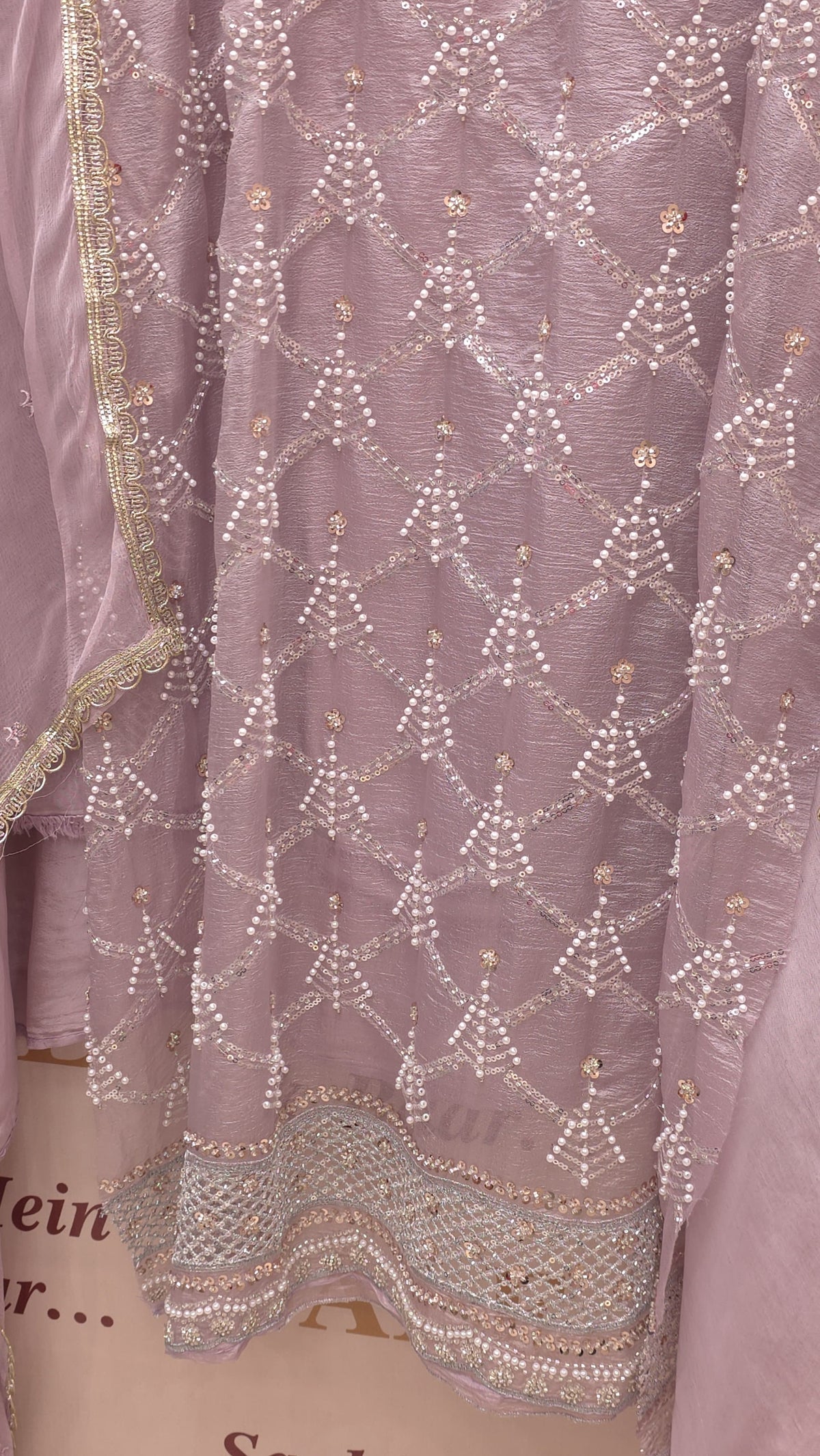 Indo-Western Glass Tissue Suits