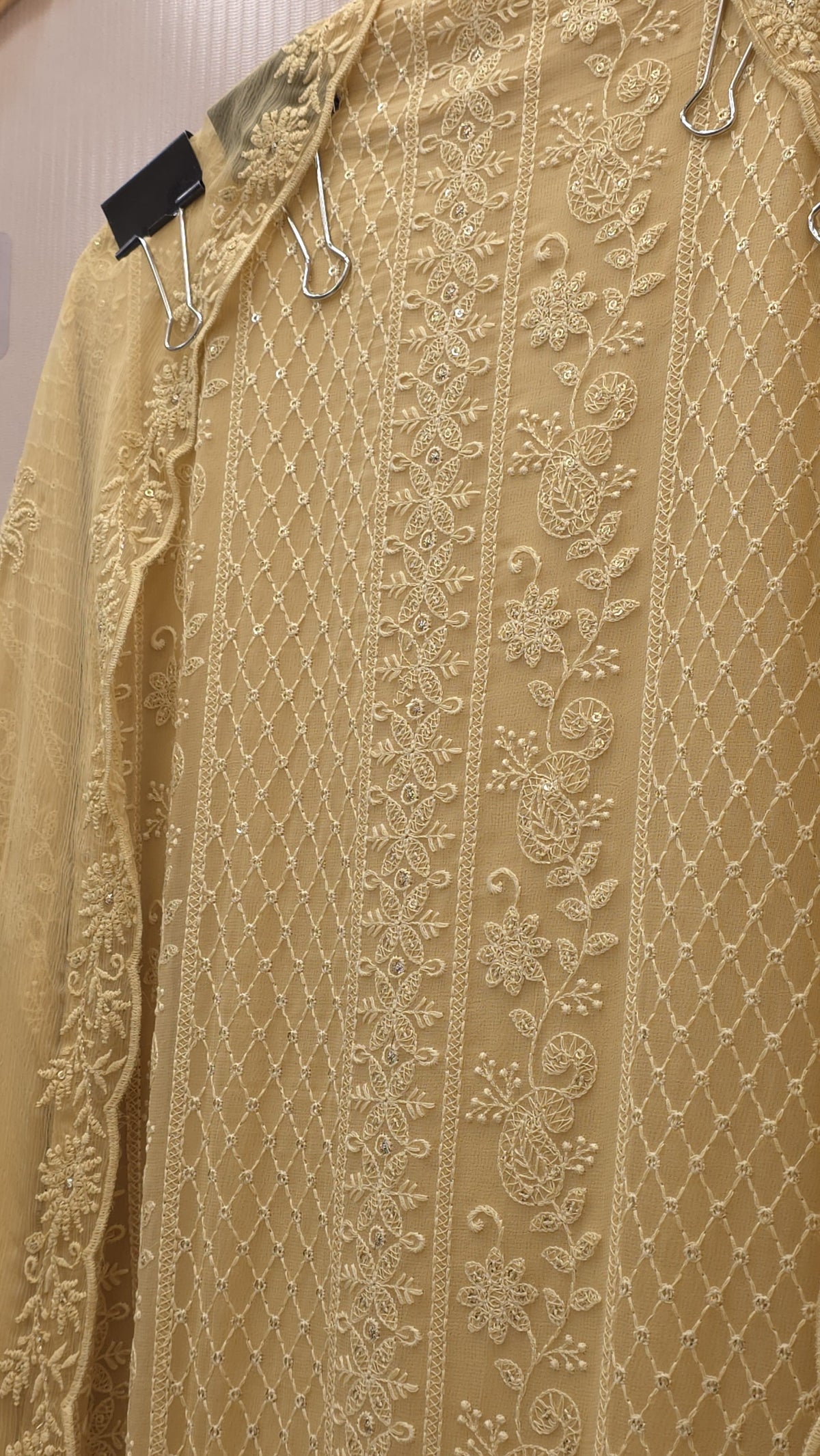 Georgette Lucknowi Suit with Pure Dupatta's
