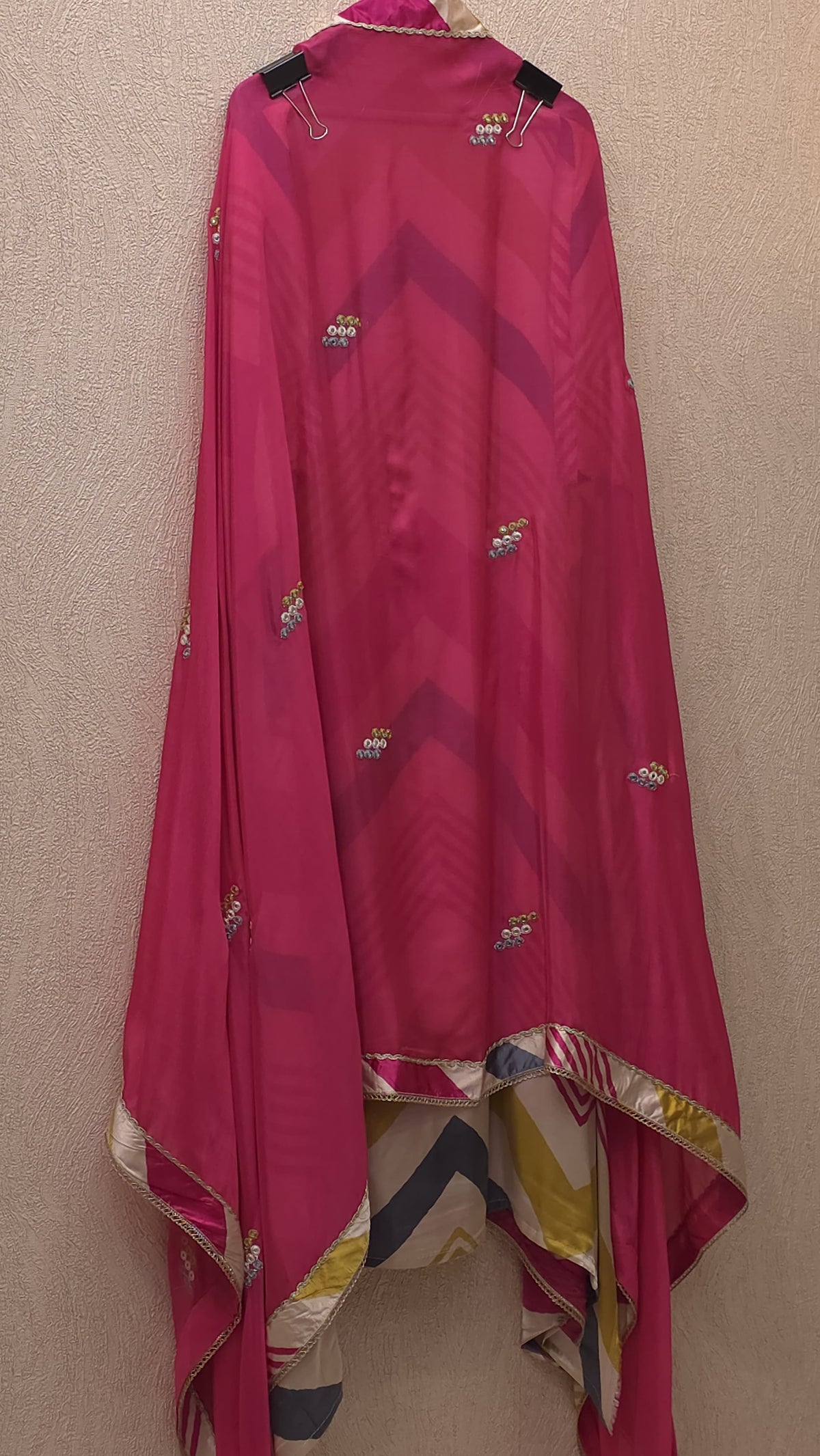 Gaji Silk 19.O with Chevron Prints