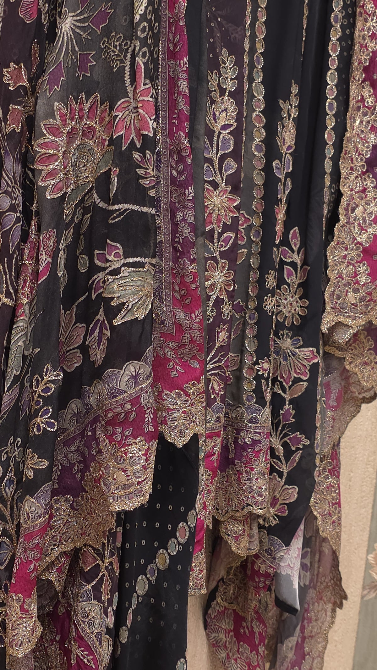 Anarkali Look Pure Crepe A-Line Suit 10.0