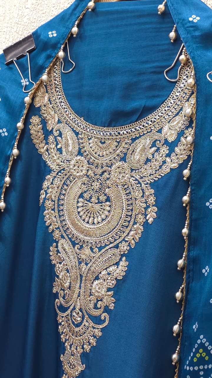 Rajwada Silk Suit with Gajji Dupatta 6.O