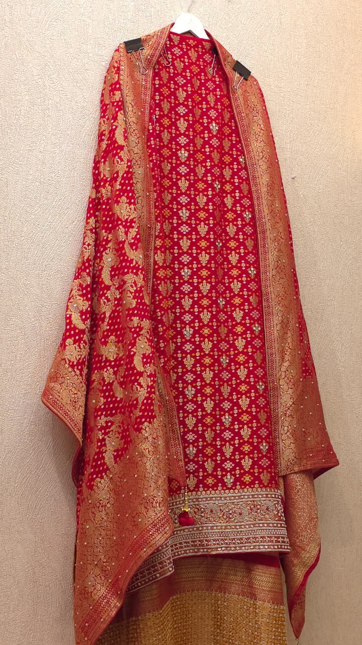 Pure Banarasi Khaddi Georgette Suit 1.0