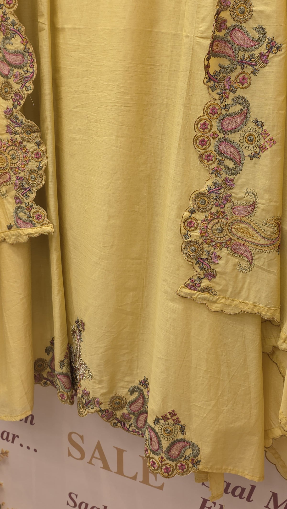 Calcutta Embroidered Mulchanderi Designer Suit