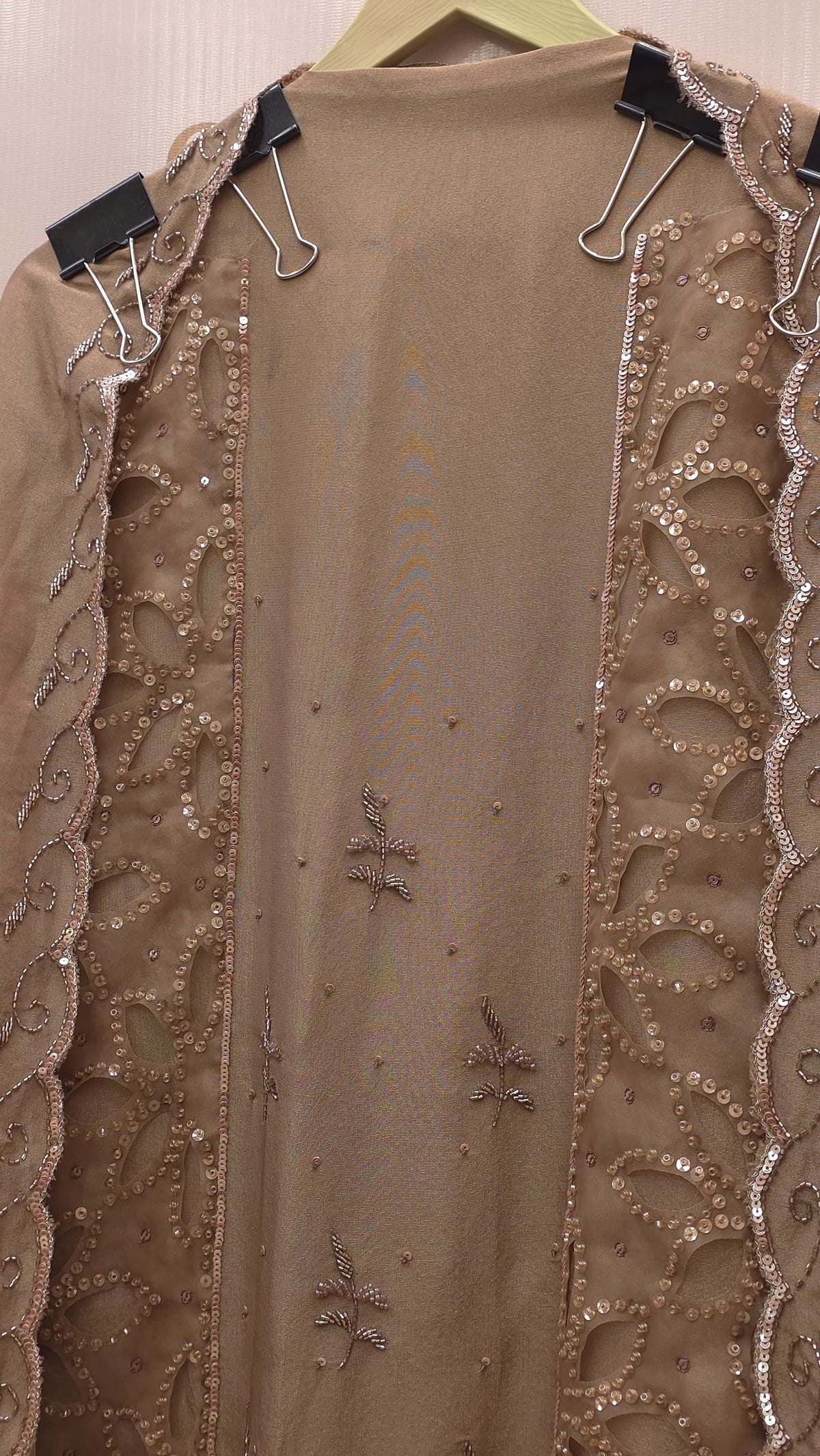 Luxury Indo-Western Handwork-Cutwork Tissue Suit