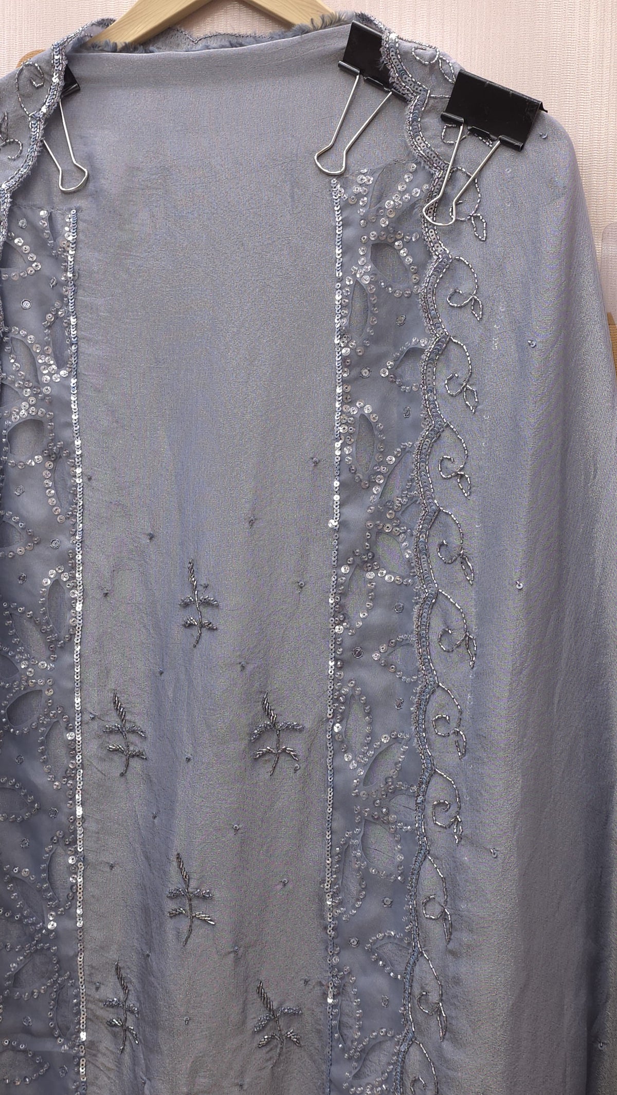 Luxury Indo-Western Handwork-Cutwork Tissue Suit