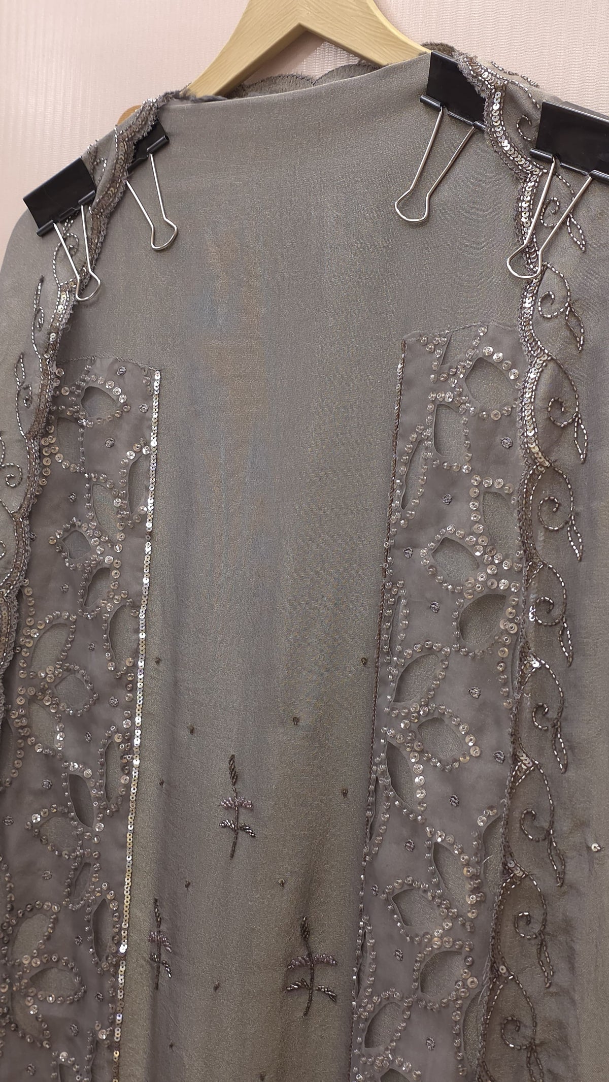 Luxury Indo-Western Handwork-Cutwork Tissue Suit