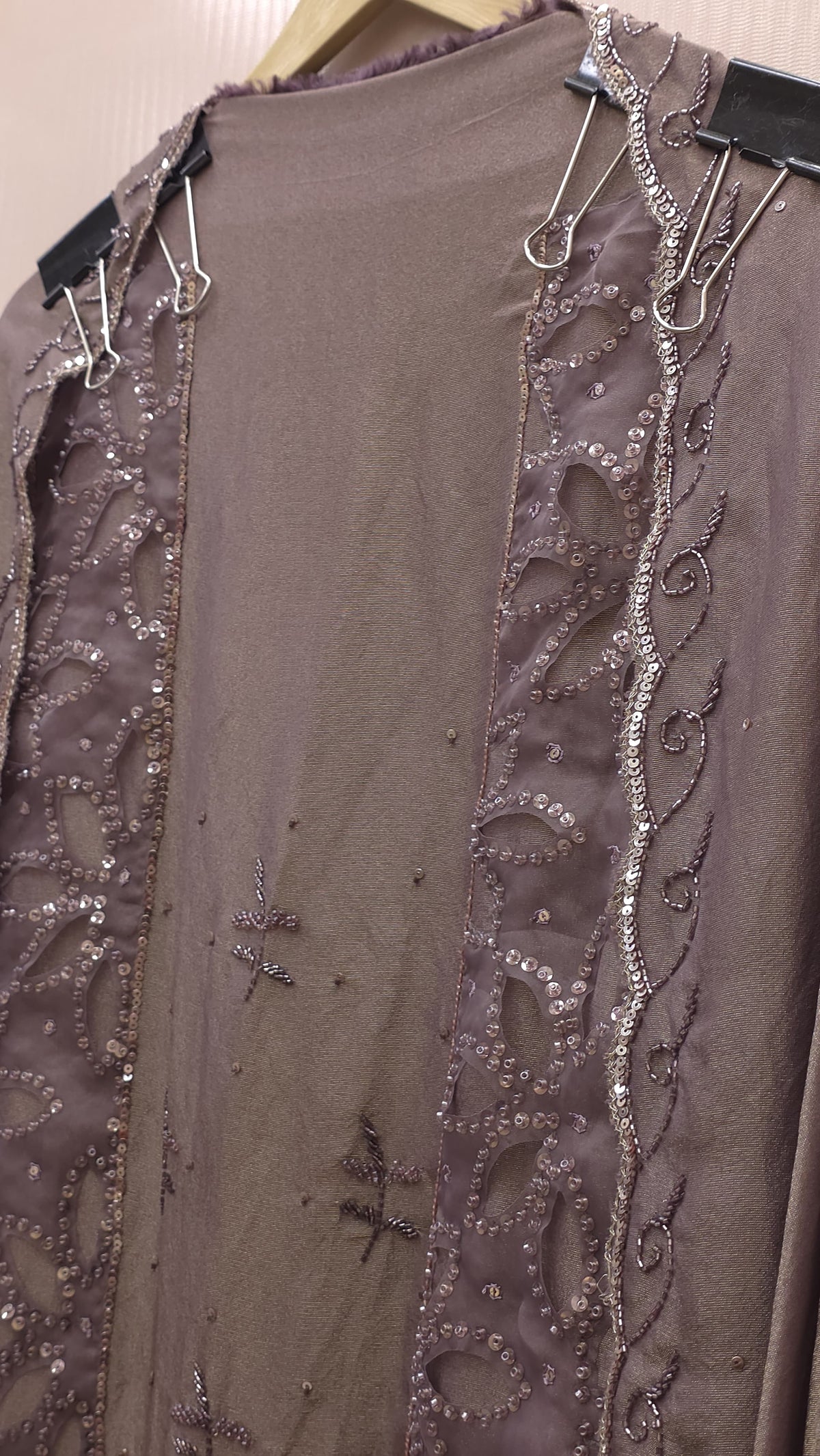 Luxury Indo-Western Handwork-Cutwork Tissue Suit