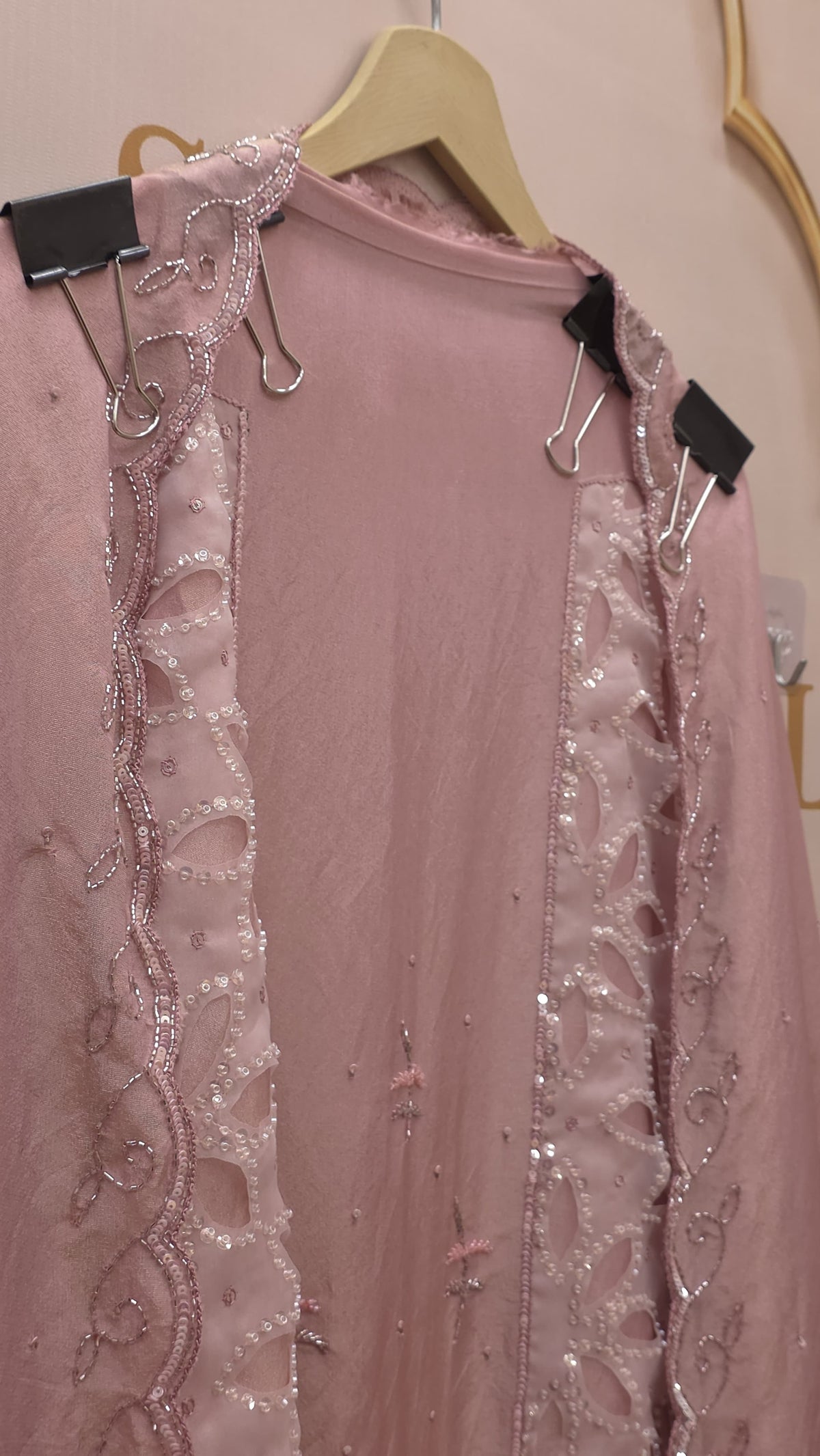 Luxury Indo-Western Handwork-Cutwork Tissue Suit