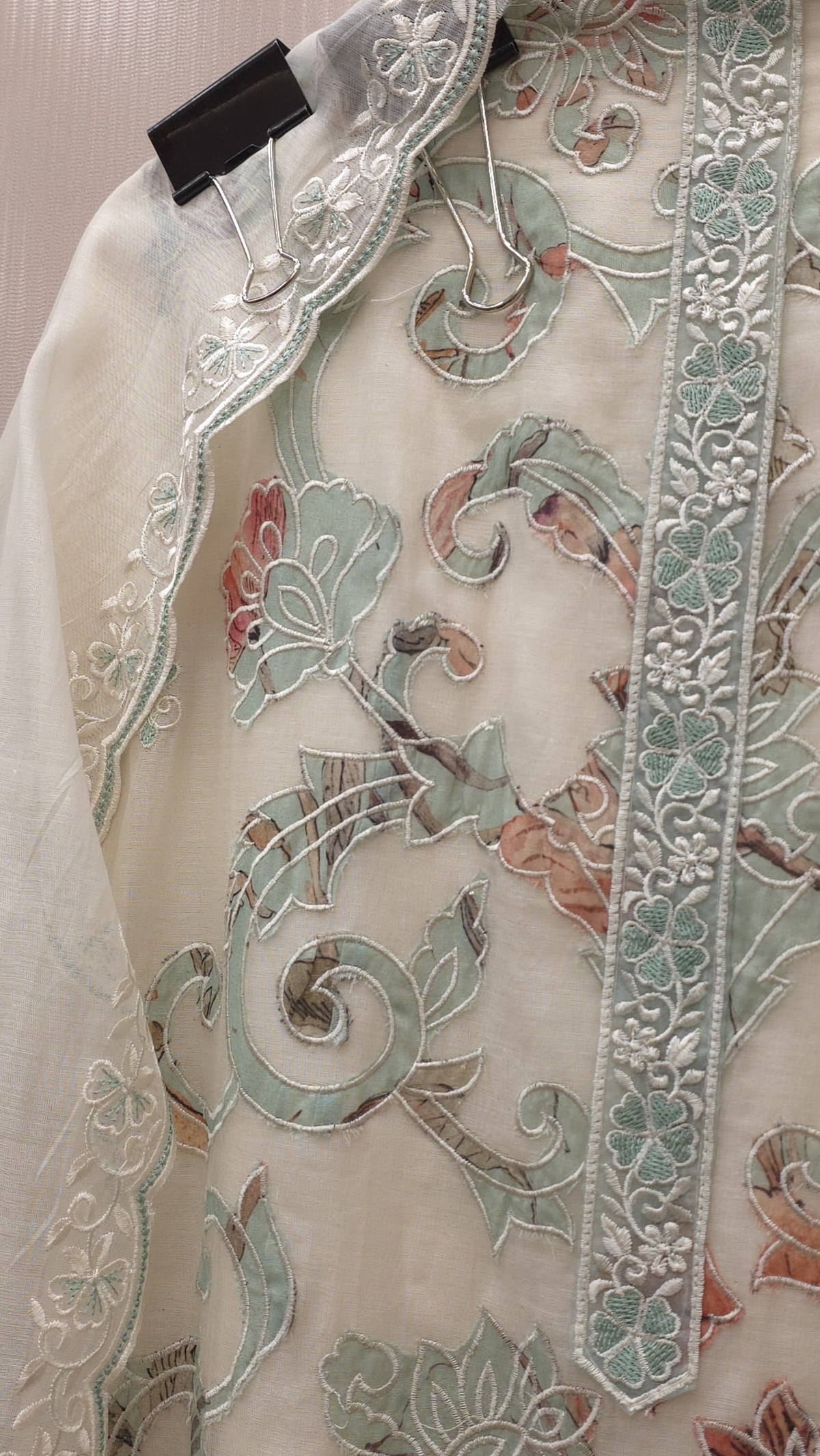 Pure Mulchanderi Hand Applique Suit