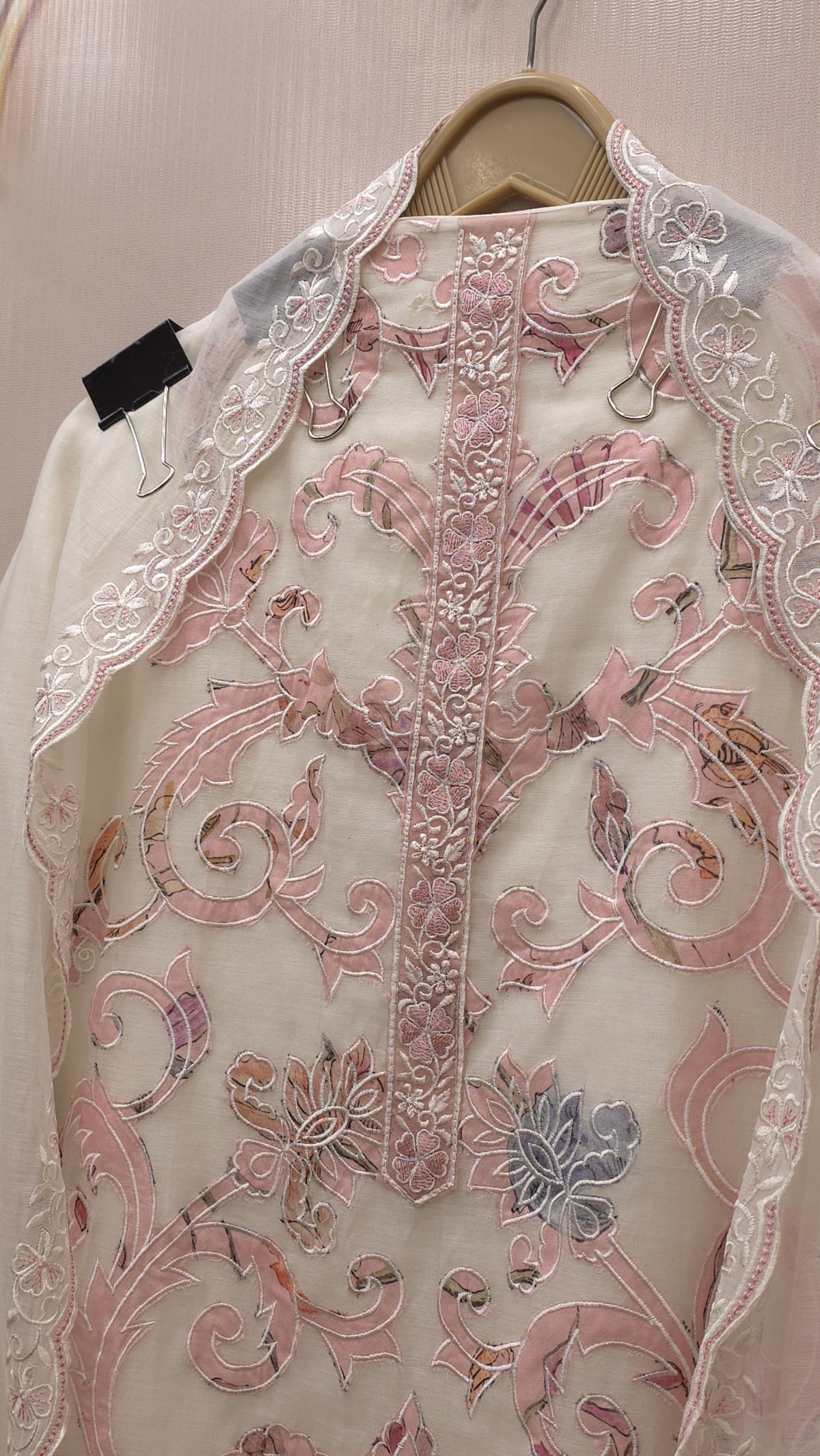 Pure Mulchanderi Hand Applique Suit