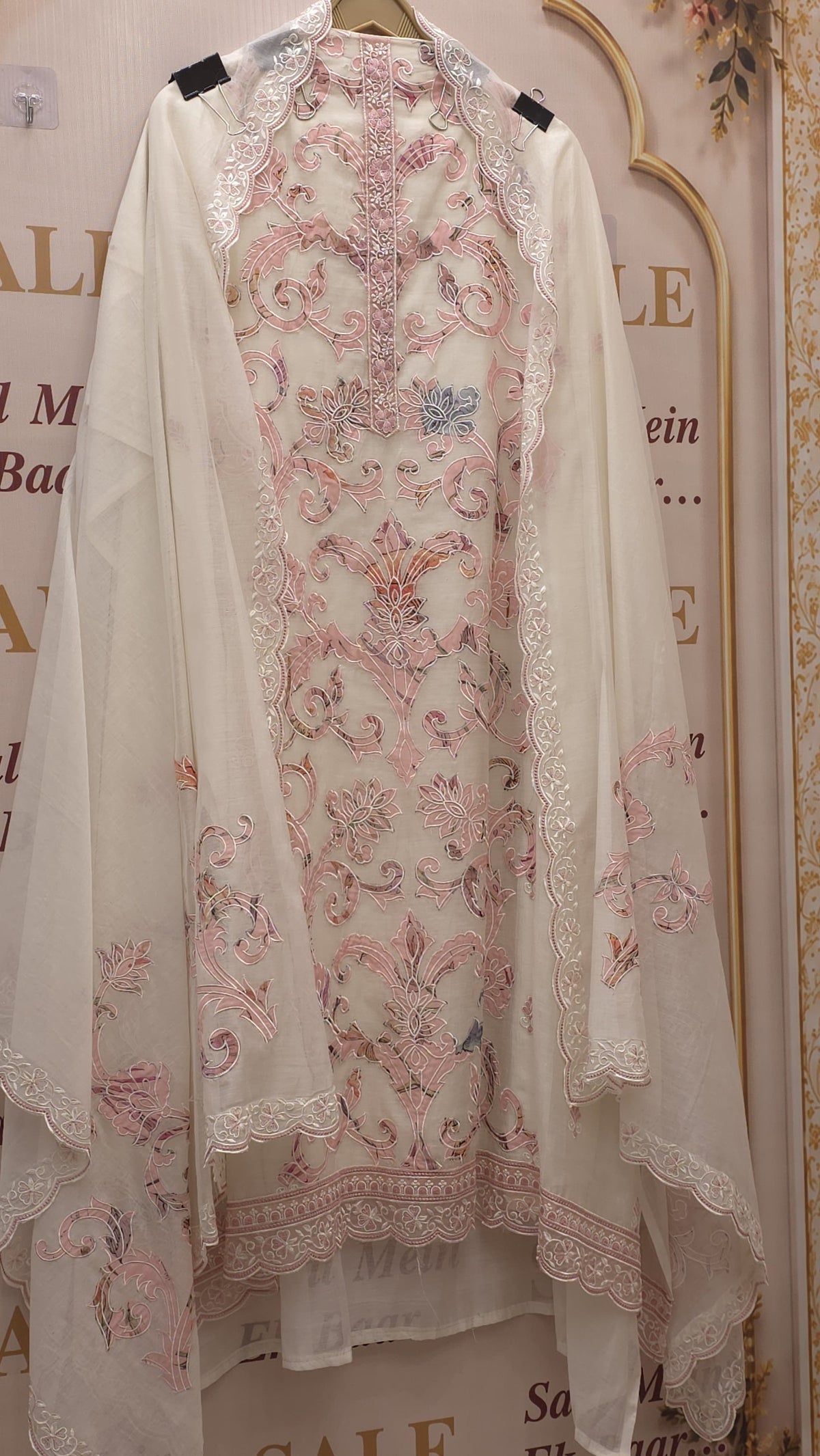 Pure Mulchanderi Hand Applique Suit