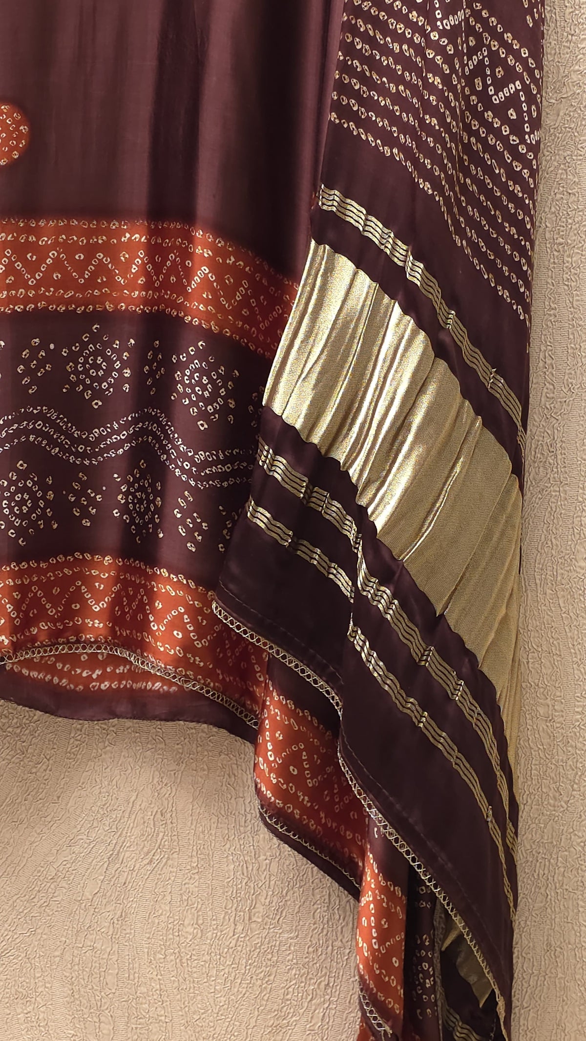 Gajji Silk 20.O with Golden Weave Border