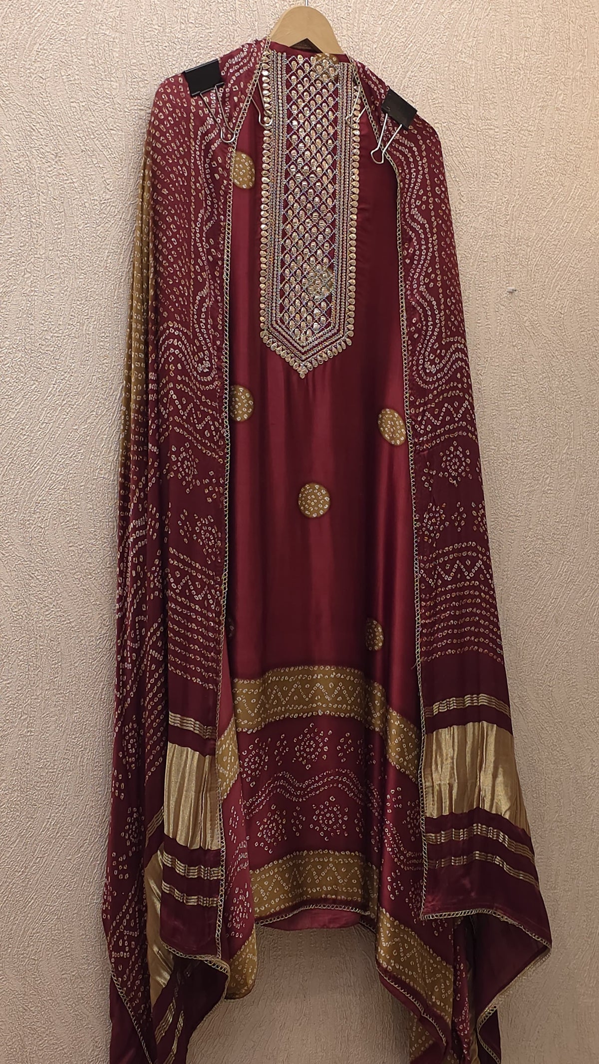 Gajji Silk 20.O with Golden Weave Border