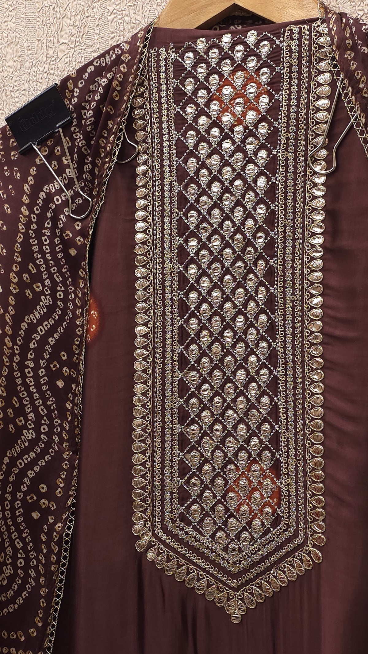 Gajji Silk 20.O with Golden Weave Border
