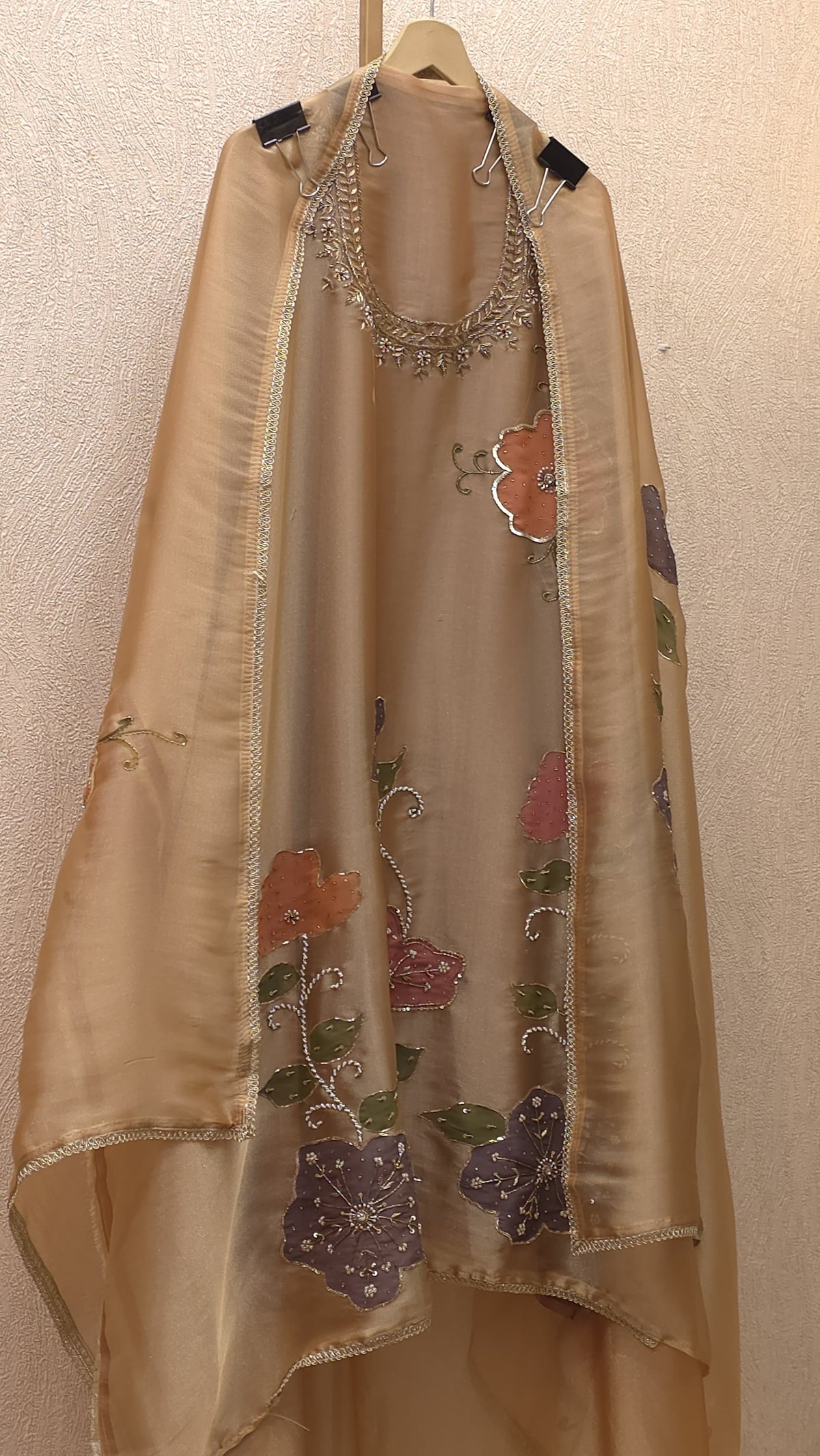 Russian Glass Tissue Luxury Handwork-Handpaint Suit