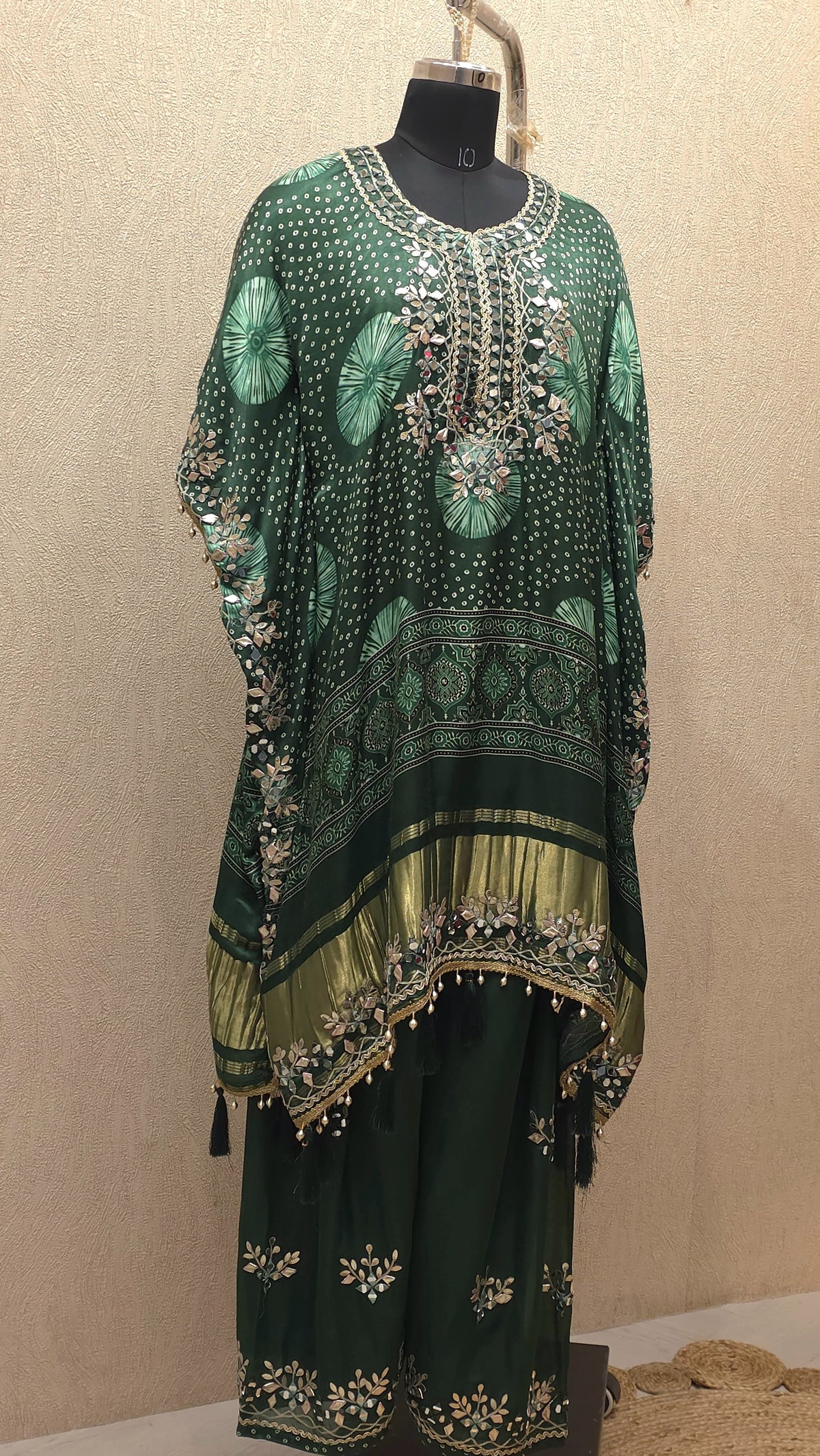 Pure Gajji Silk Readymade Handwork Kaftan