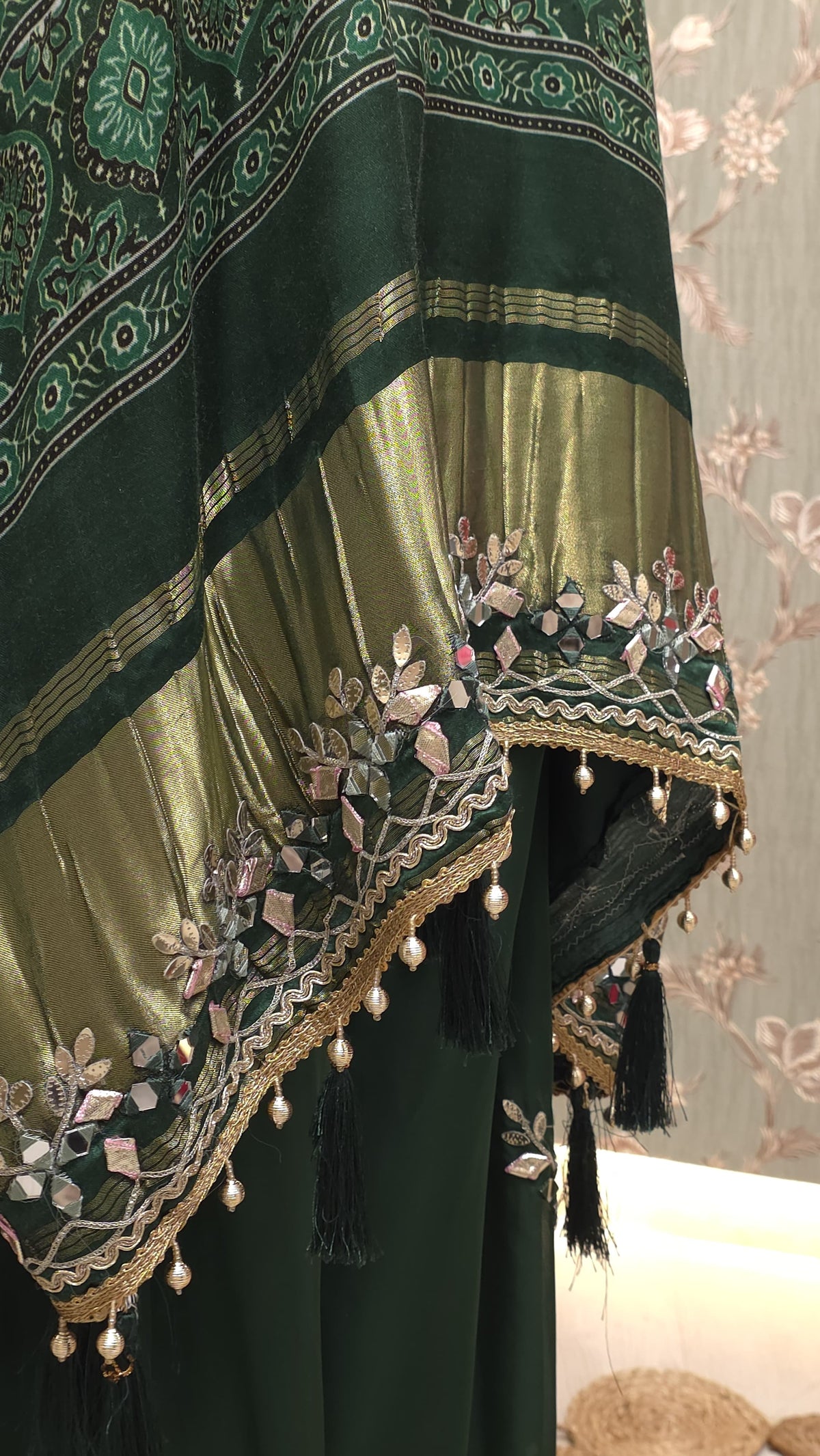 Pure Gajji Silk Readymade Handwork Kaftan