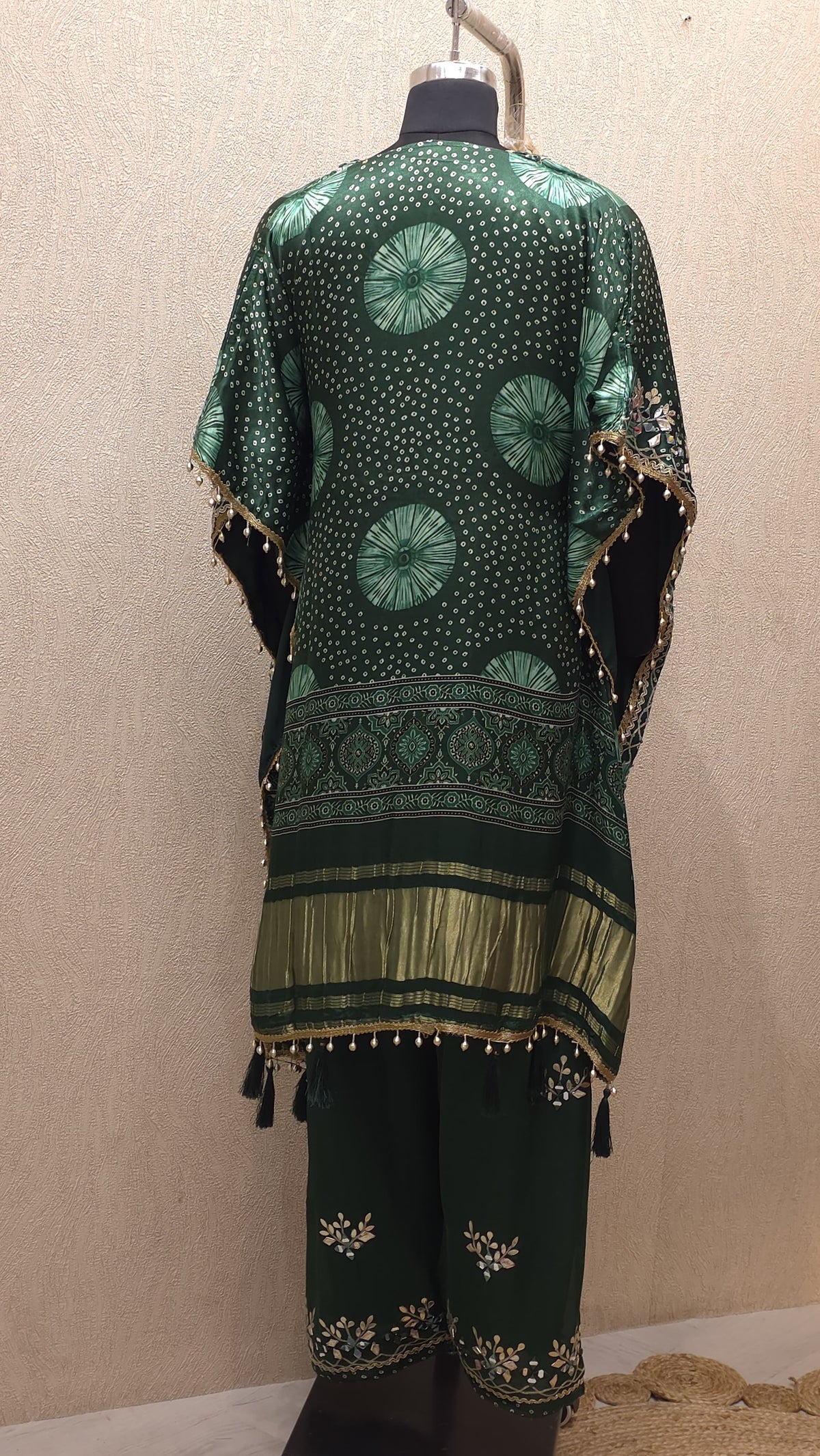 Pure Gajji Silk Readymade Handwork Kaftan