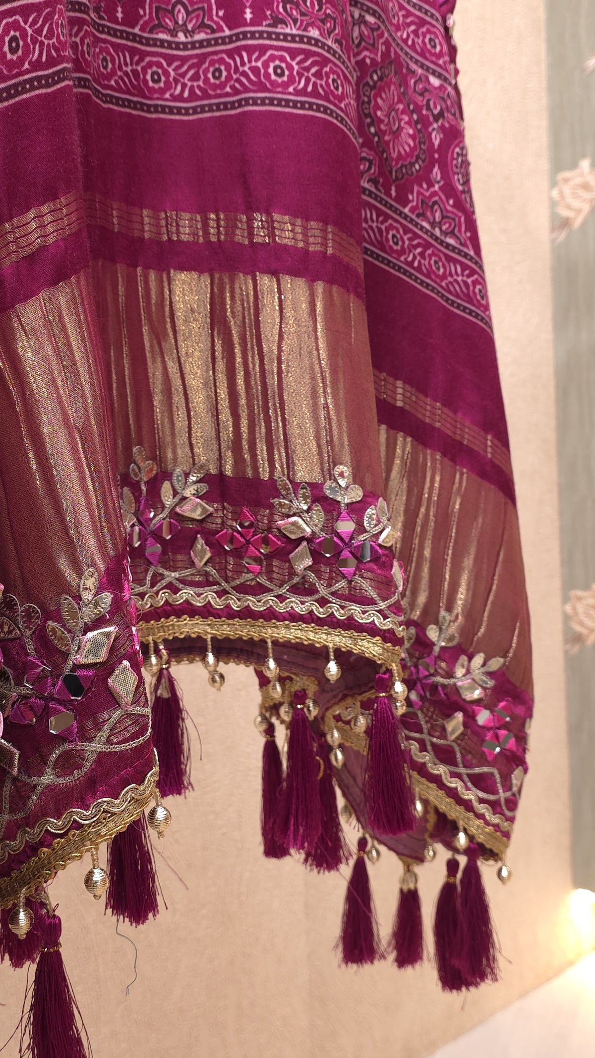 Pure Gajji Silk Readymade Handwork Kaftan