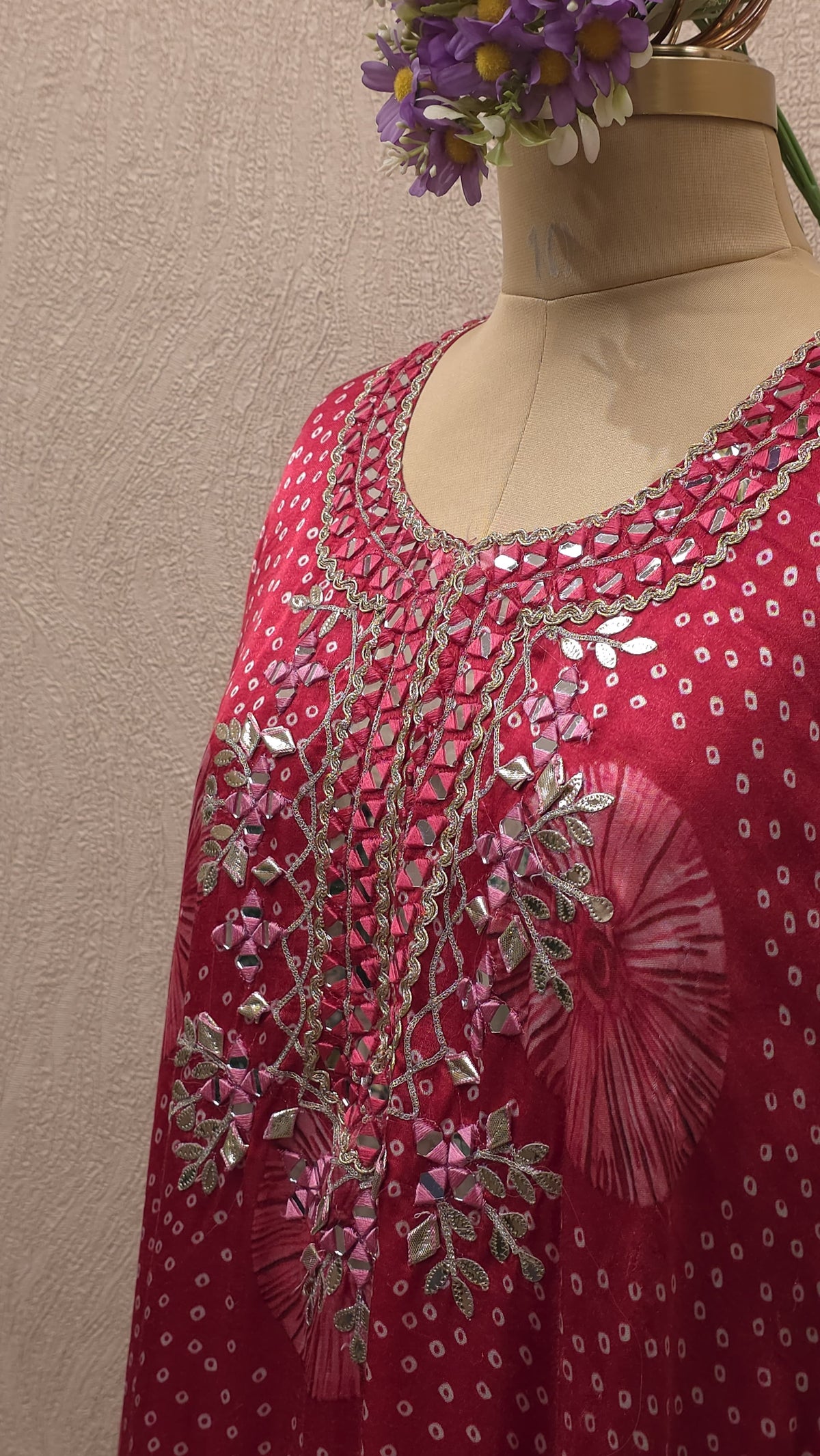 Pure Gajji Silk Readymade Handwork Kaftan